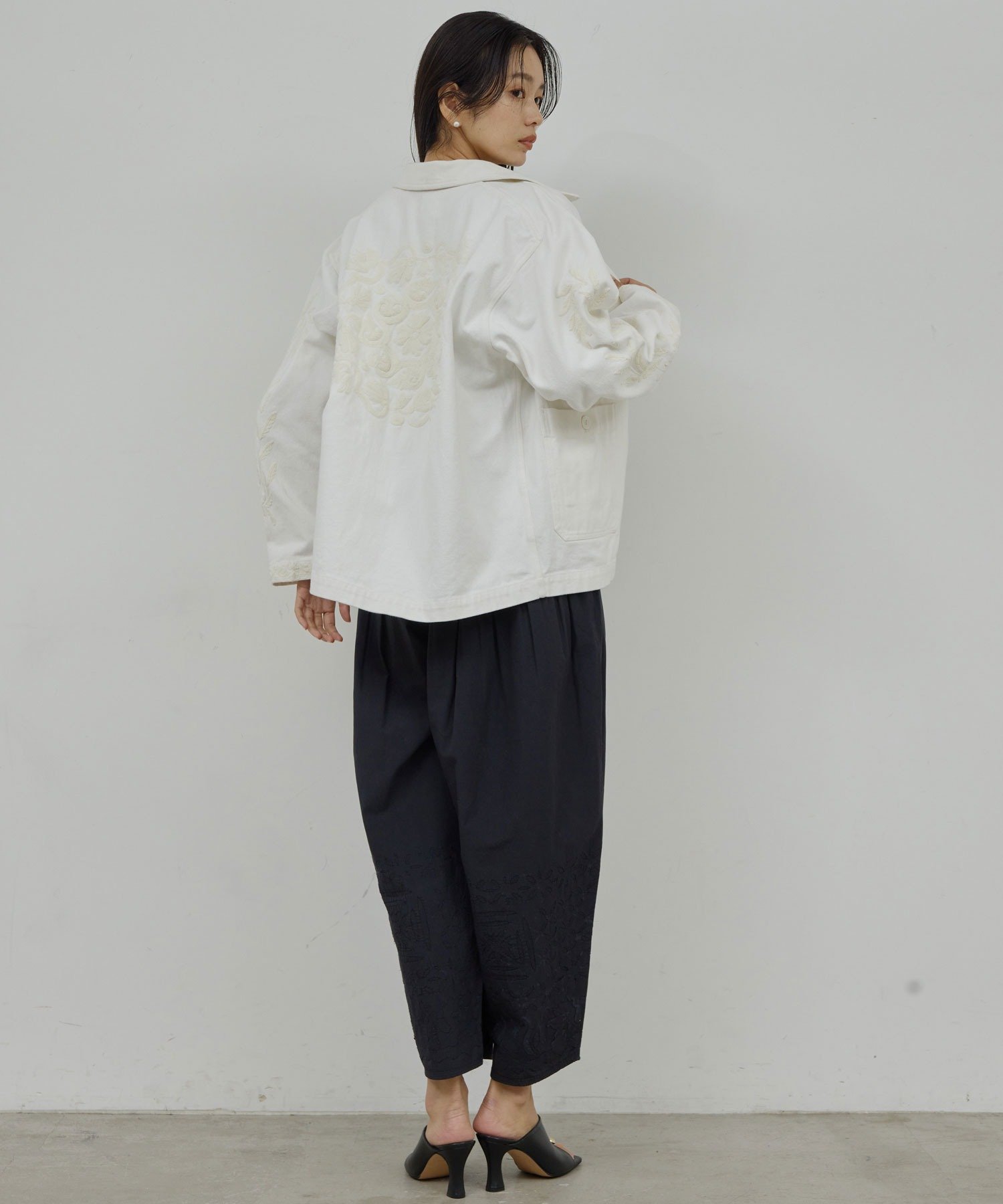 GALLARDAGALANTE(ガリャルダガランテ) 【1/1(木)12:00～予約開始】【Dhritië】ギャザーワイドパンツ