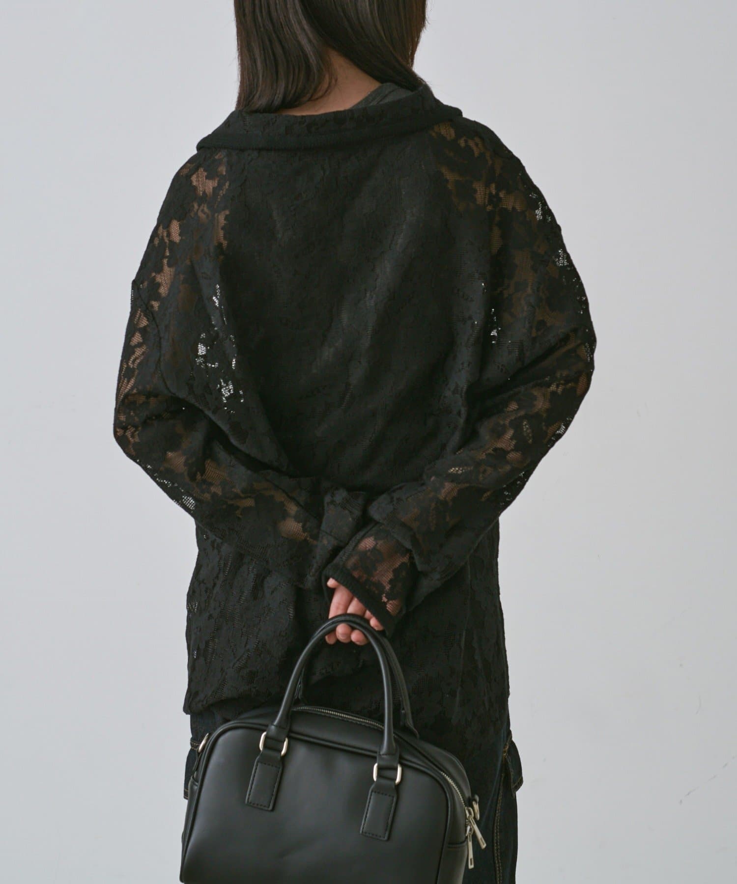 -goocy-(グーシー) メッシュレースシャツ