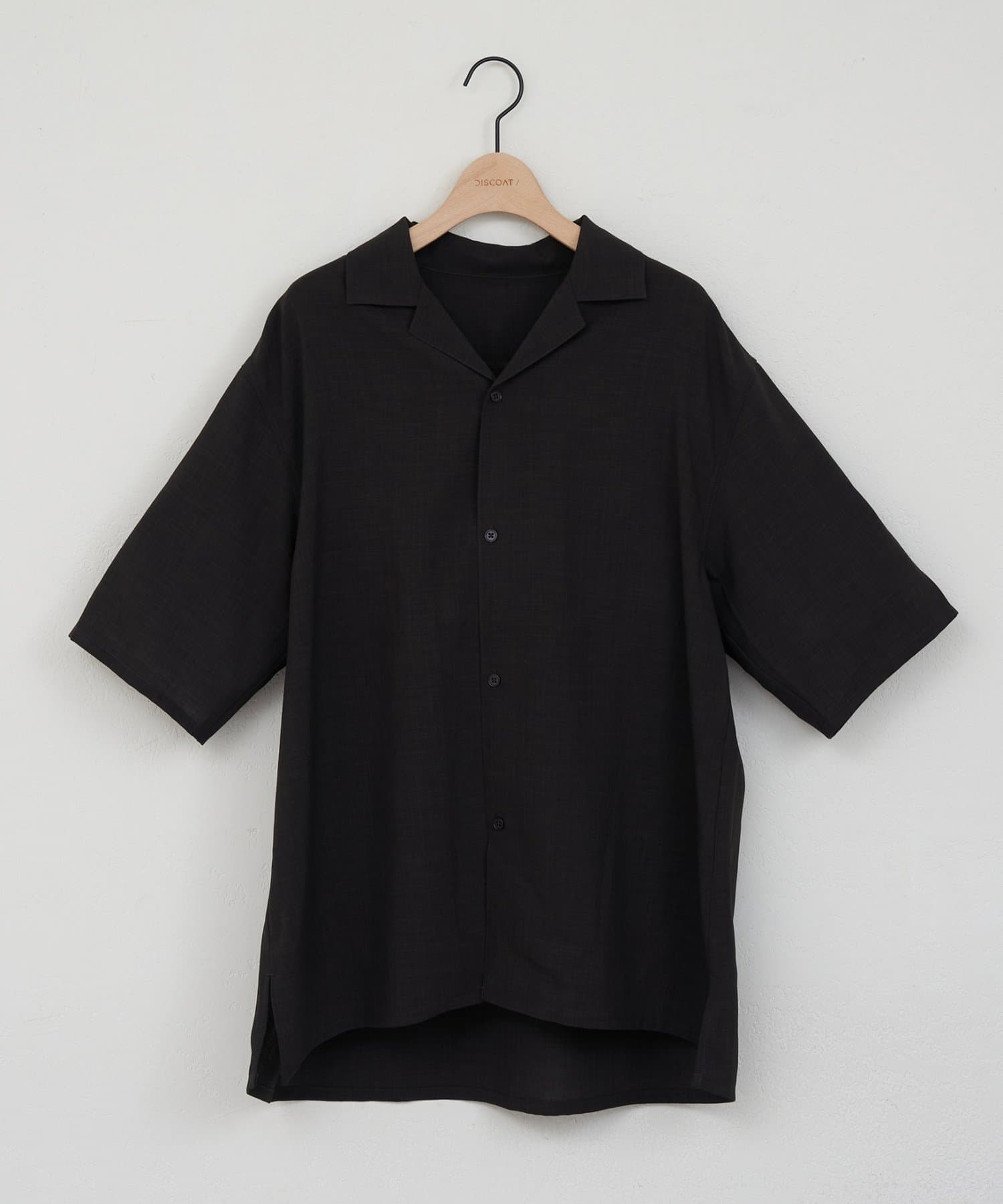 DISCOAT(ディスコート) 【Enlude】ライトテックリネンオープンカラーシャツ《ユニセックス》