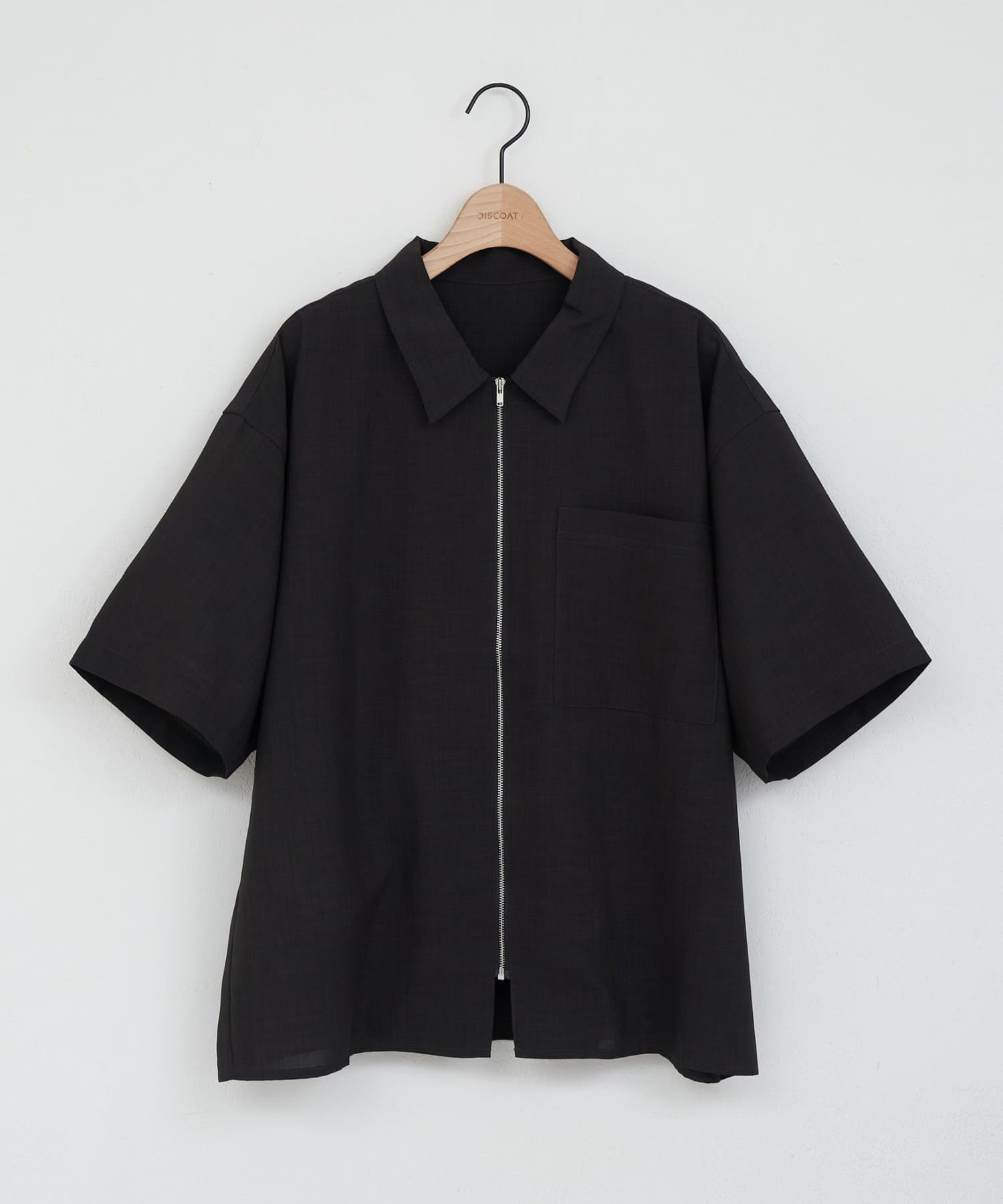 DISCOAT(ディスコート) 【Enlude】ライトテックリネンジップシャツ《ユニセックス》