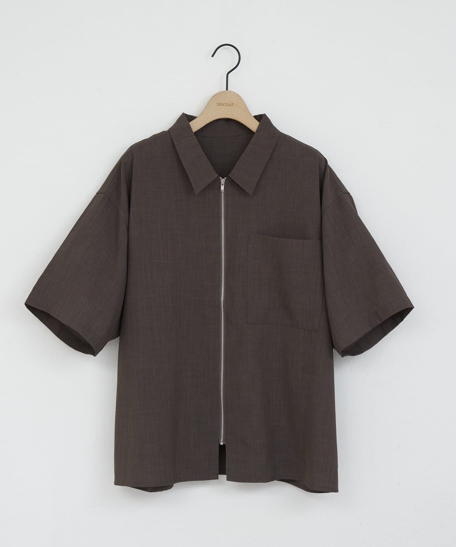 DISCOAT(ディスコート) 【Enlude】ライトテックリネンジップシャツ《ユニセックス》
