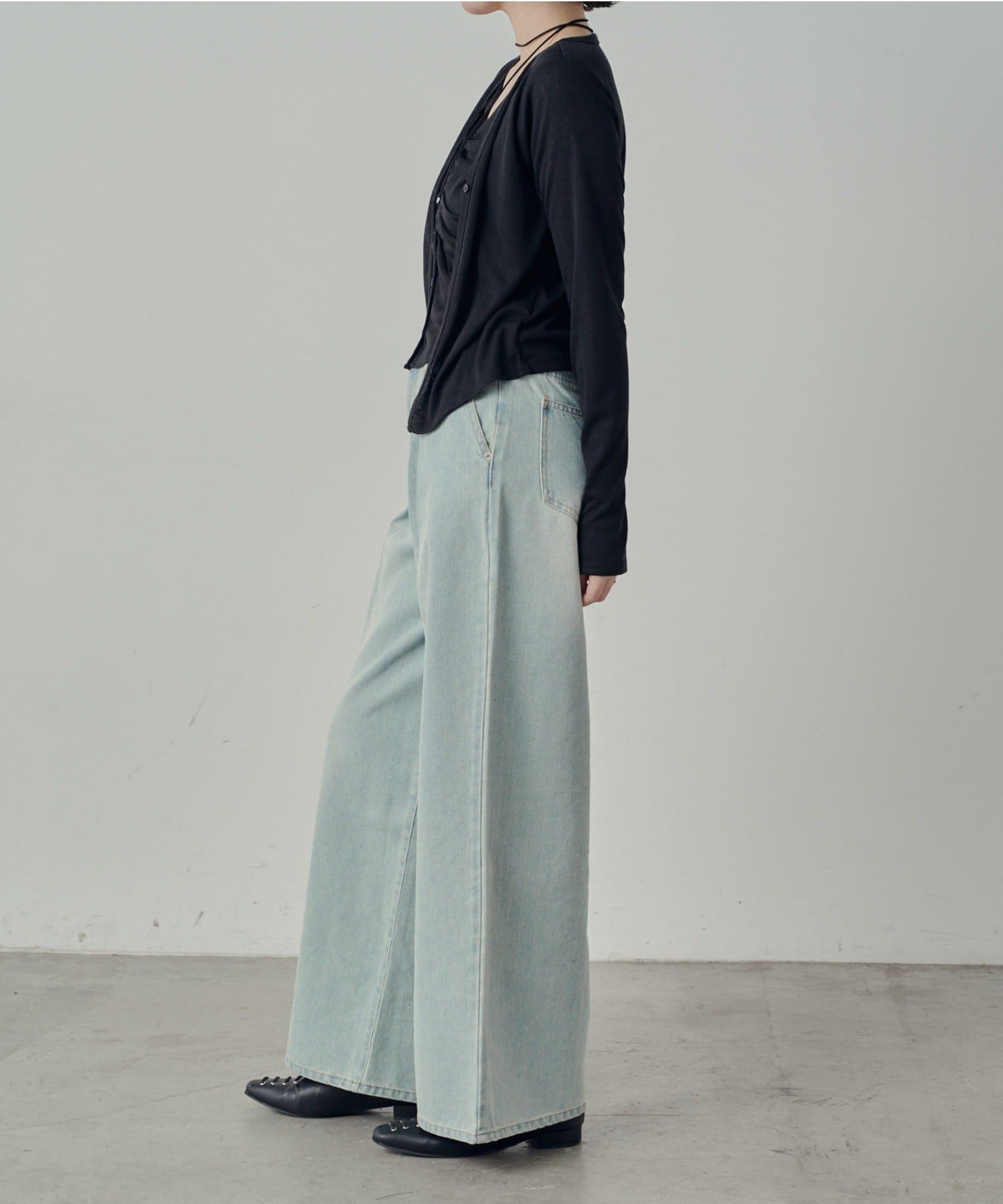 -goocy-(グーシー) 【＠_0_nr_ セレクト】Vネックレイヤードライクカーディガン