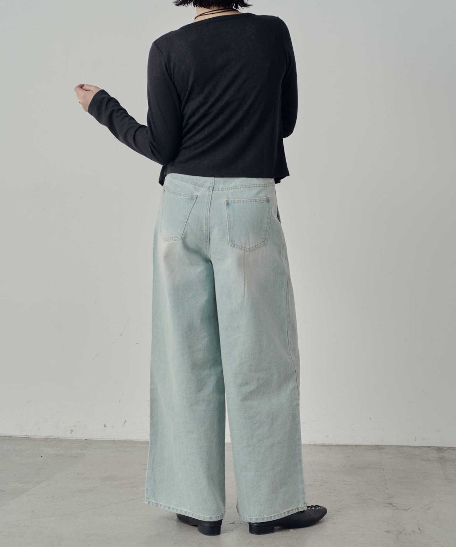 -goocy-(グーシー) 【＠_0_nr_ セレクト】Vネックレイヤードライクカーディガン