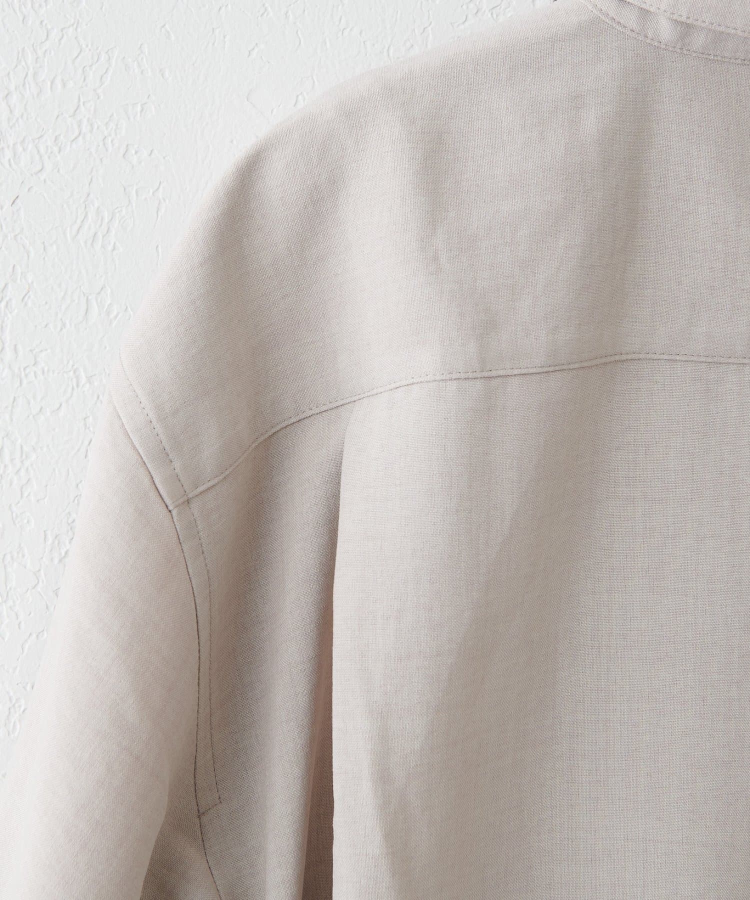 DISCOAT(ディスコート) 【Enlude/WEB限定】ライトテックリネンハーフジップシャツ《ユニセックス》