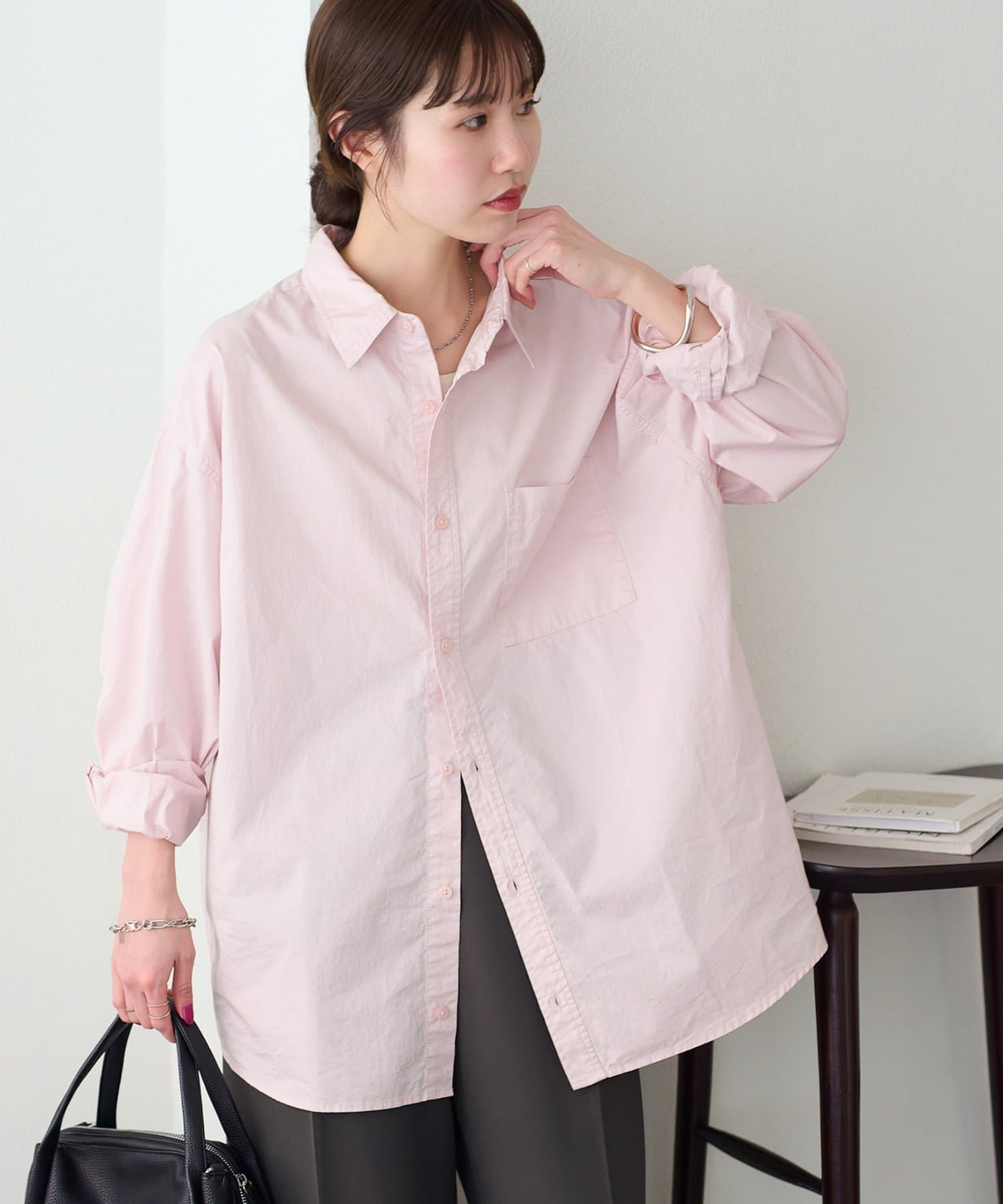 DISCOAT(ディスコート) 【Enlude】ポプリンオーバーシャツ《ユニセックス》