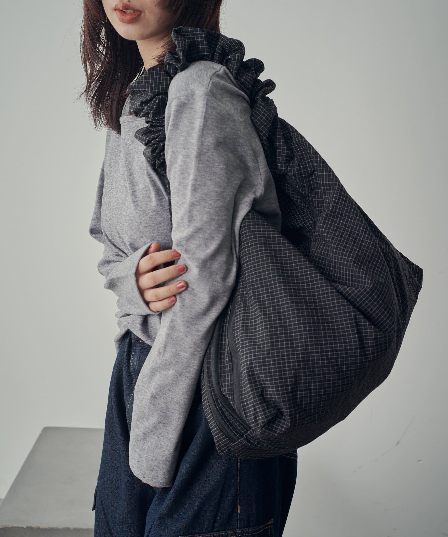 -goocy-(グーシー) チェックショルダーバッグ