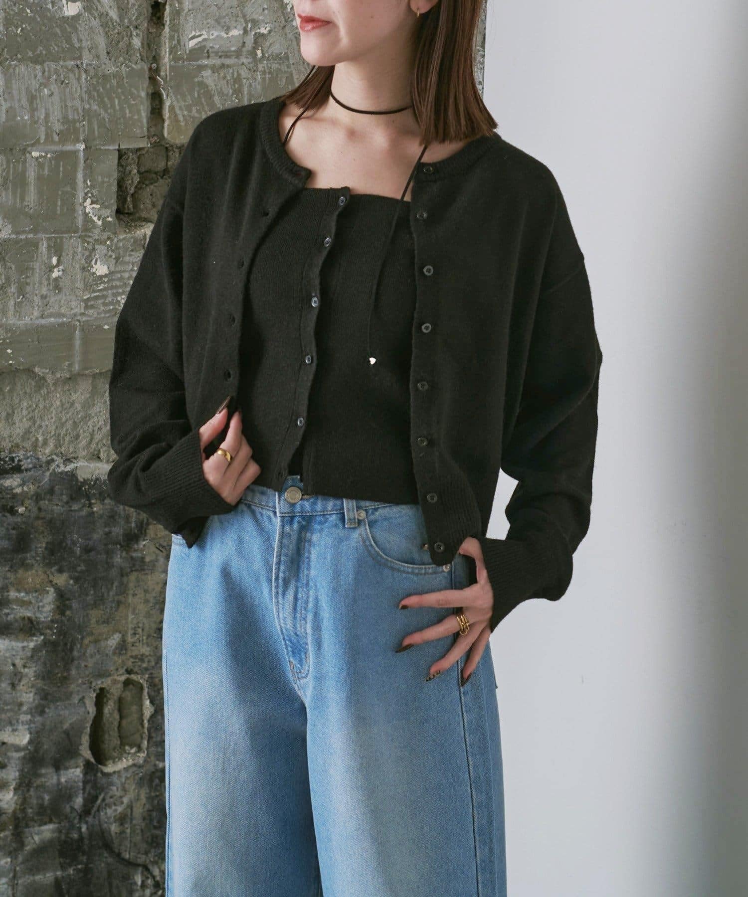 -goocy-(グーシー) ビスチェセットカーディガン