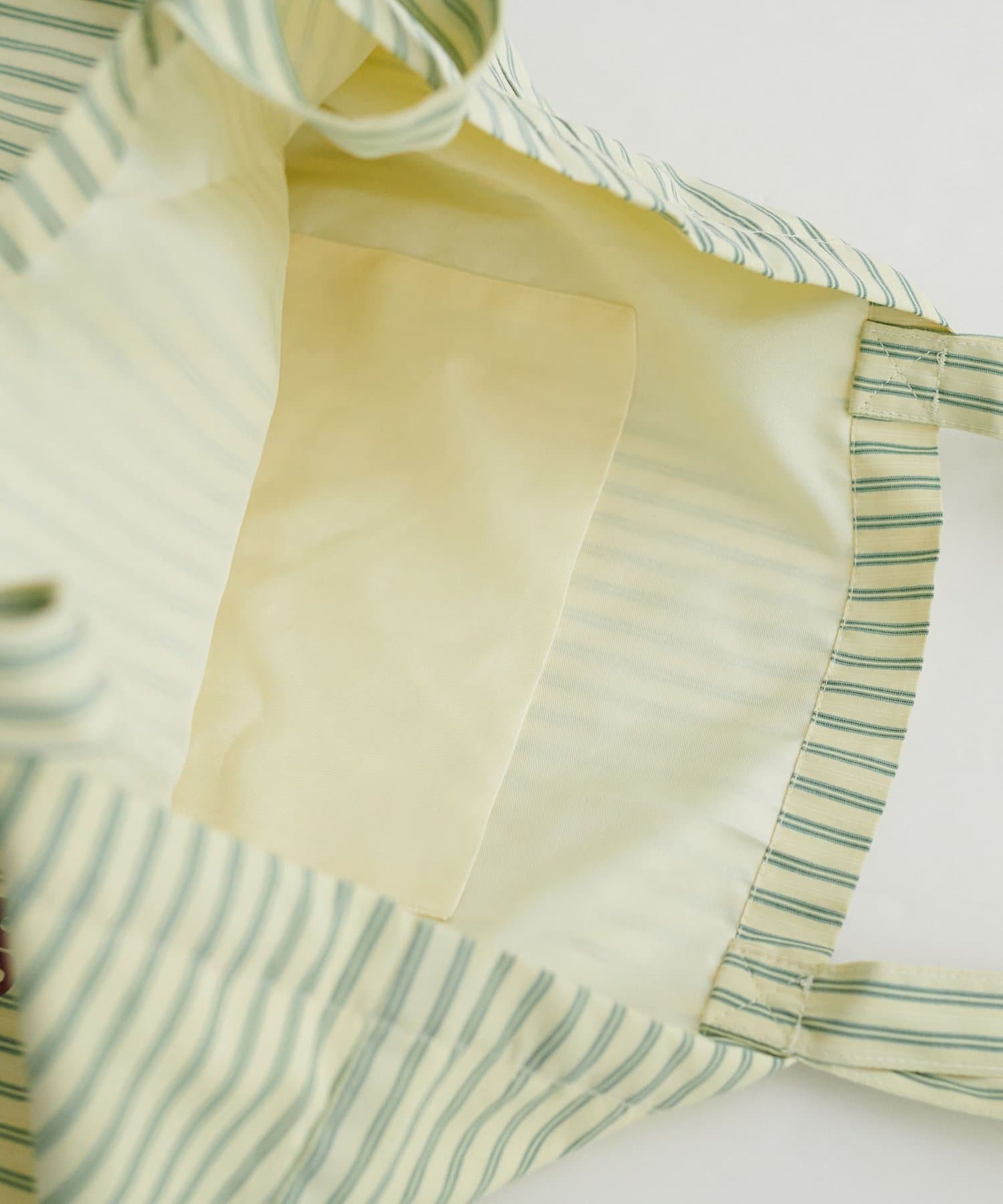 DISCOAT(ディスコート) ストライプロゴトートバッグ