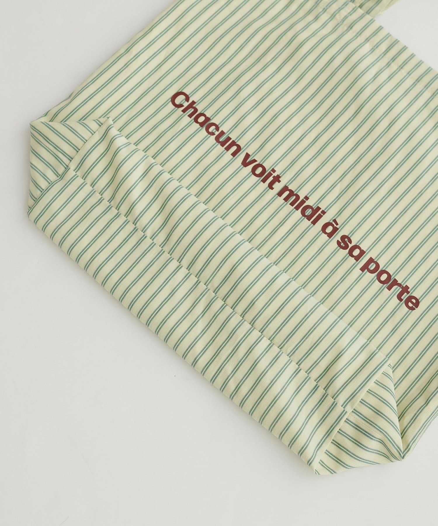 DISCOAT(ディスコート) ストライプロゴトートバッグ