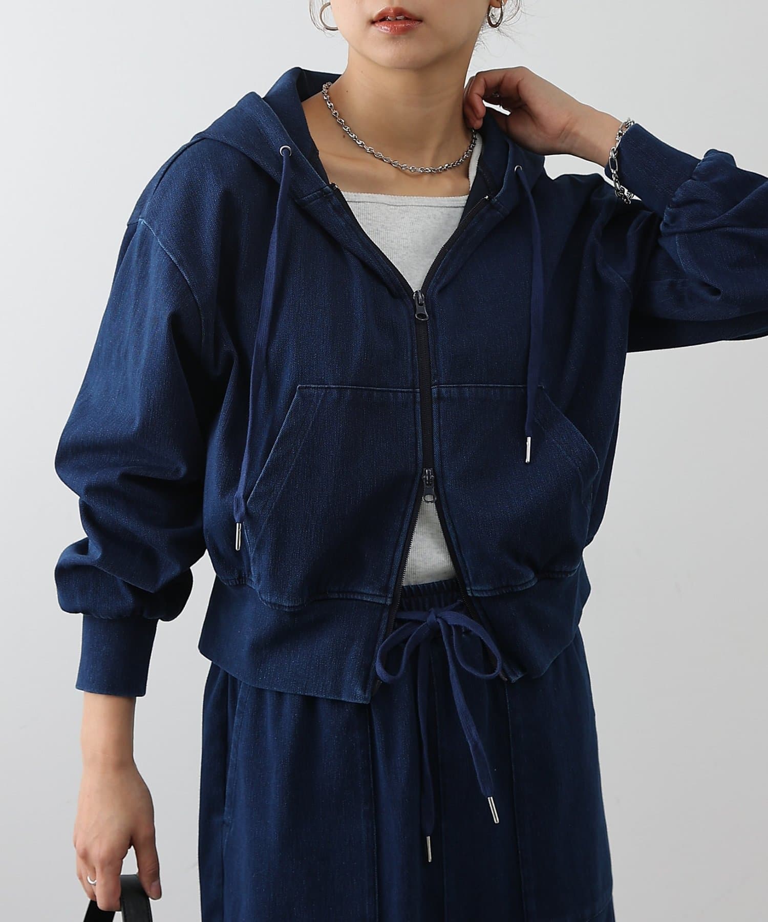 COLONY 2139(コロニー トゥーワンスリーナイン) 【セットアップ対応】4WAYストレッチダブルジップパーカー