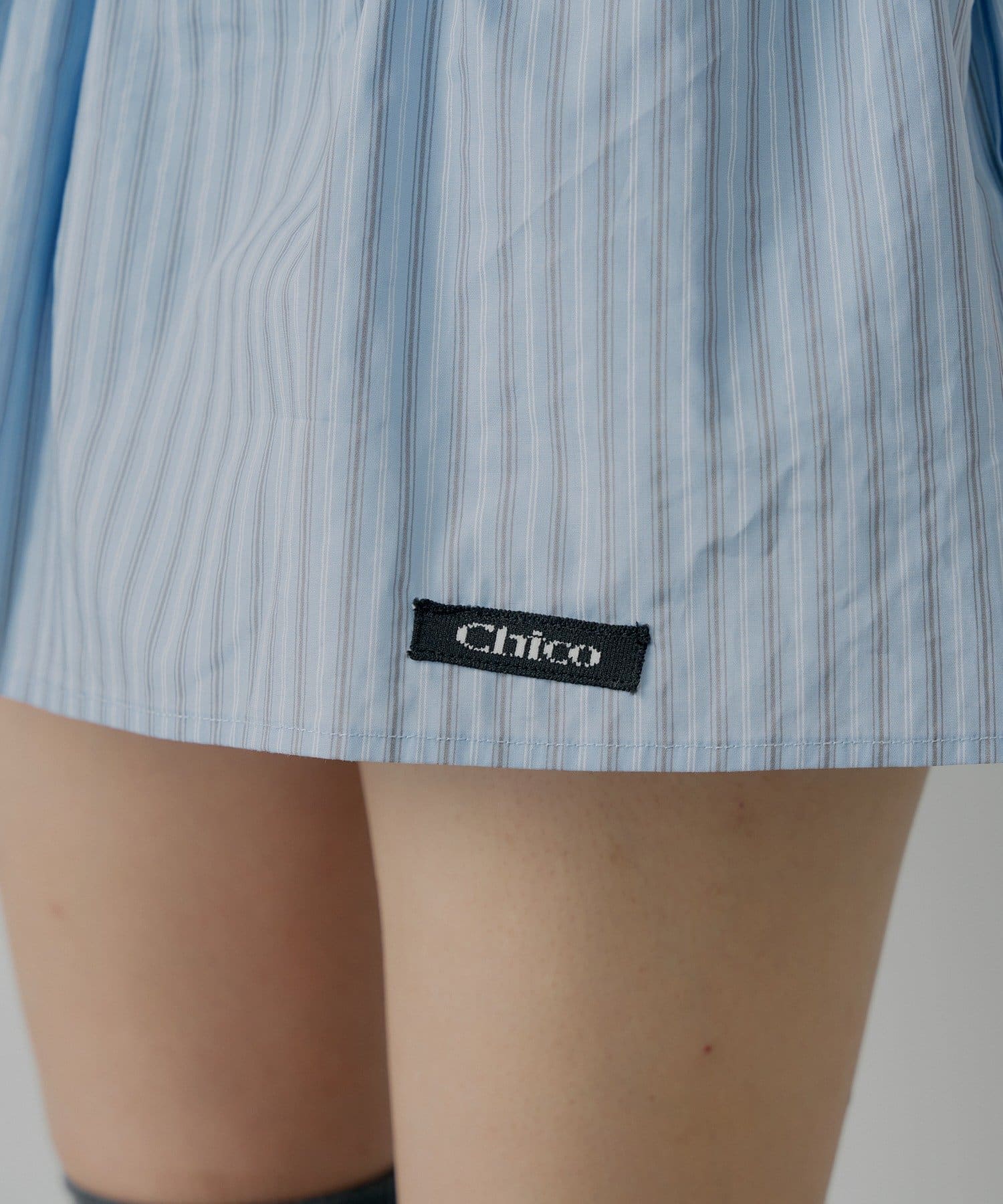 Chico(チコ) 【セットアップ対応】レースレイヤードフレアミニスカート