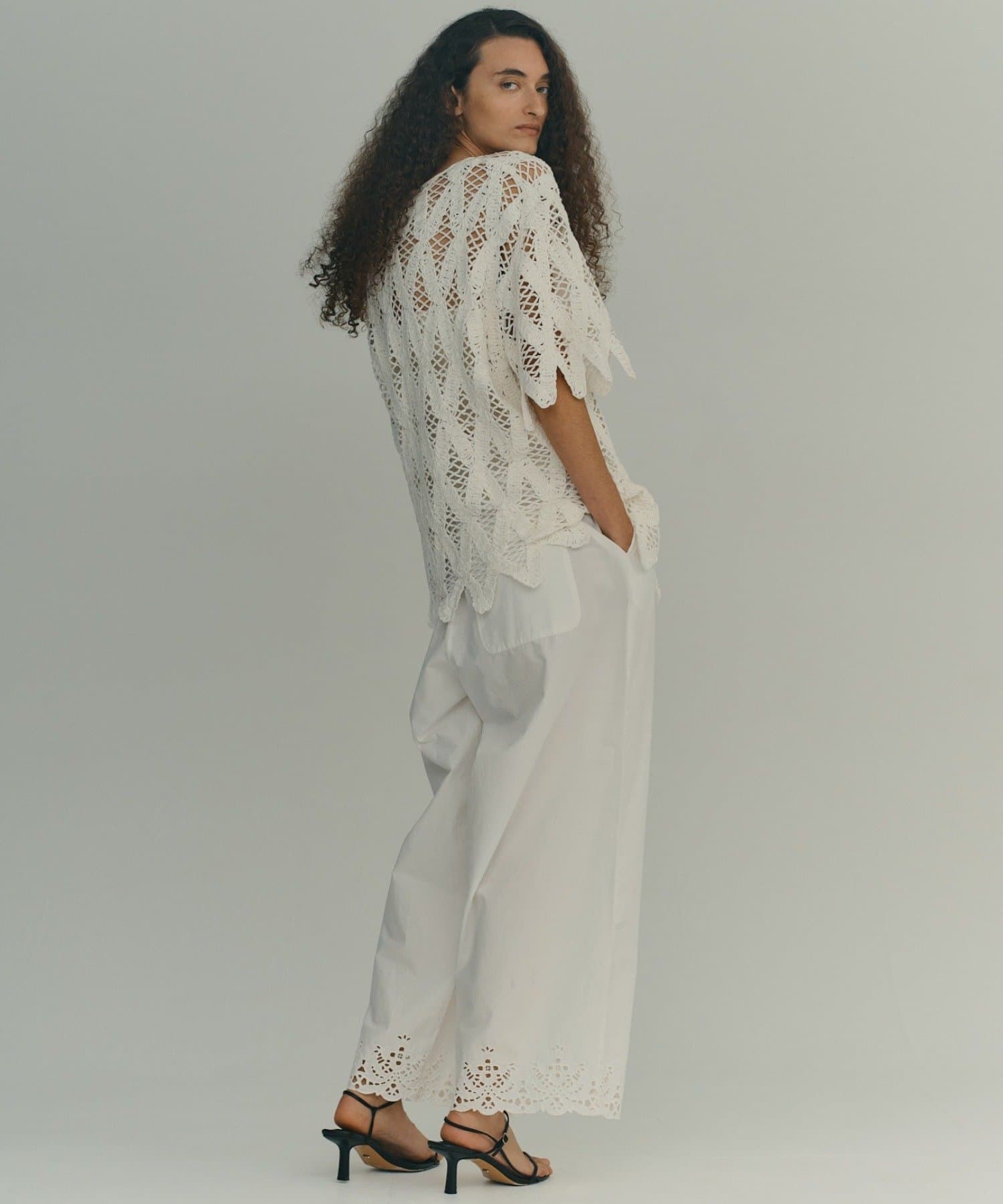 GALLARDAGALANTE(ガリャルダガランテ) 【1/1(木)12:00~予約開始】【Dhritië】ヘムレースパンツ