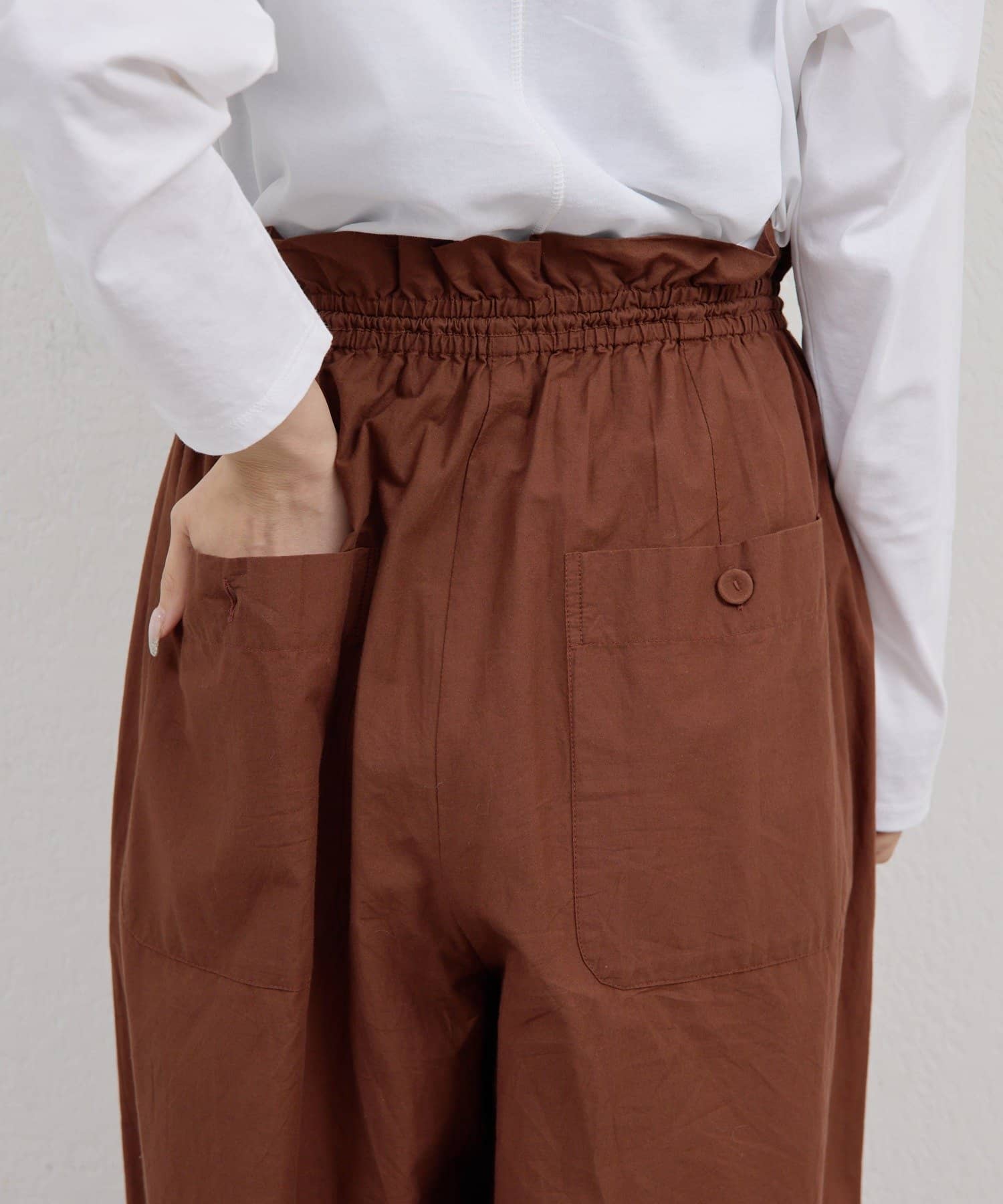 GALLARDAGALANTE(ガリャルダガランテ) 【1/1(木)12:00~予約開始】【Dhritië】【手洗い可】ヘムレースパンツ