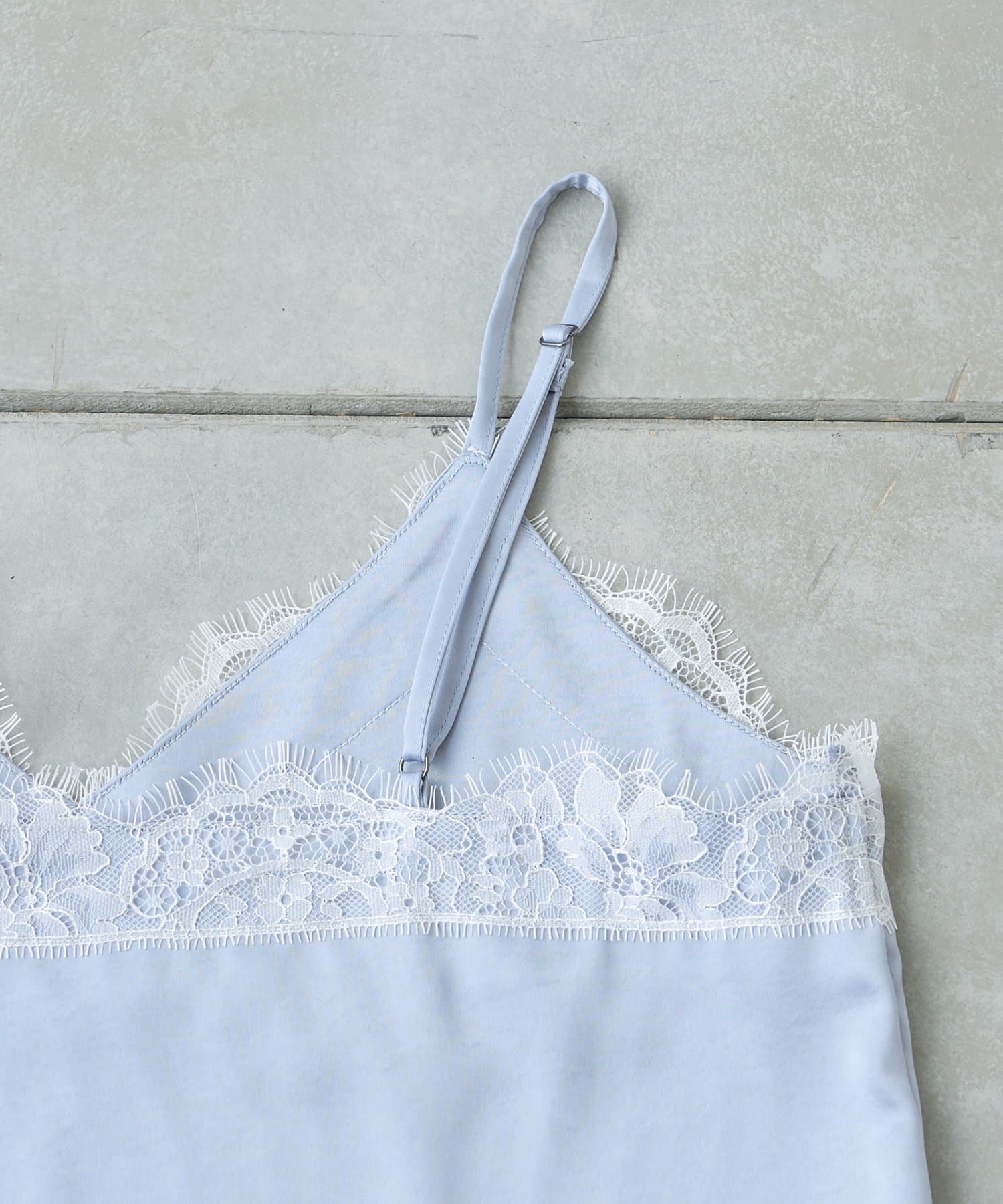 CIAOPANIC TYPY(チャオパニックティピー) サテンレースウエストドロストキャミチュニック