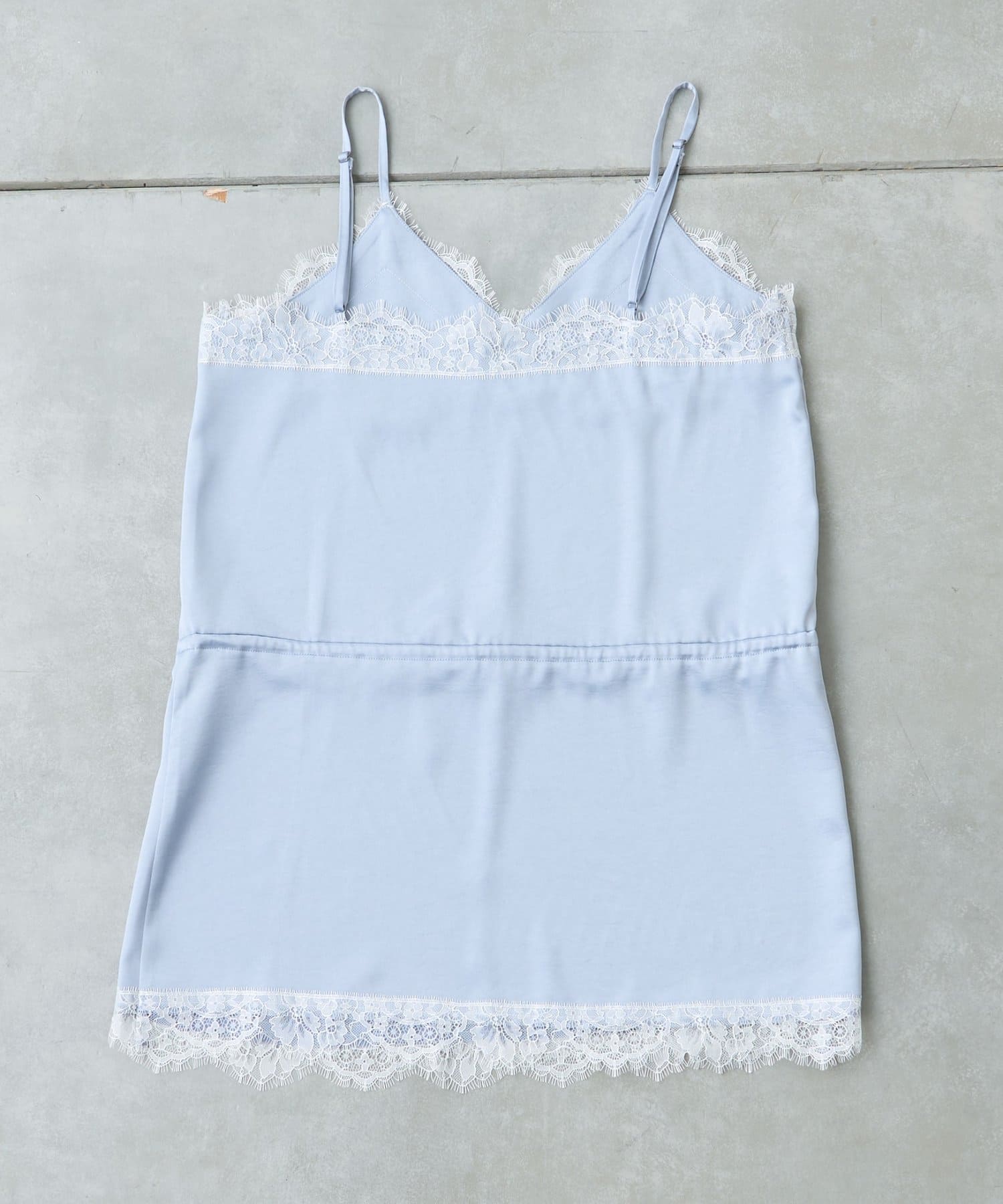 CIAOPANIC TYPY(チャオパニックティピー) サテンレースウエストドロストキャミチュニック