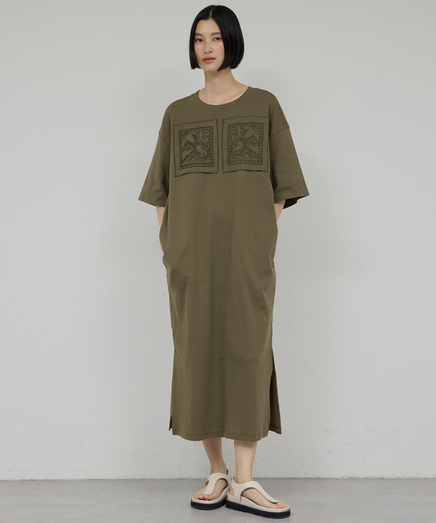 GALLARDAGALANTE(ガリャルダガランテ) 【1/1(木)12:00~予約開始】【Dhritië】レースパッチワークワンピース