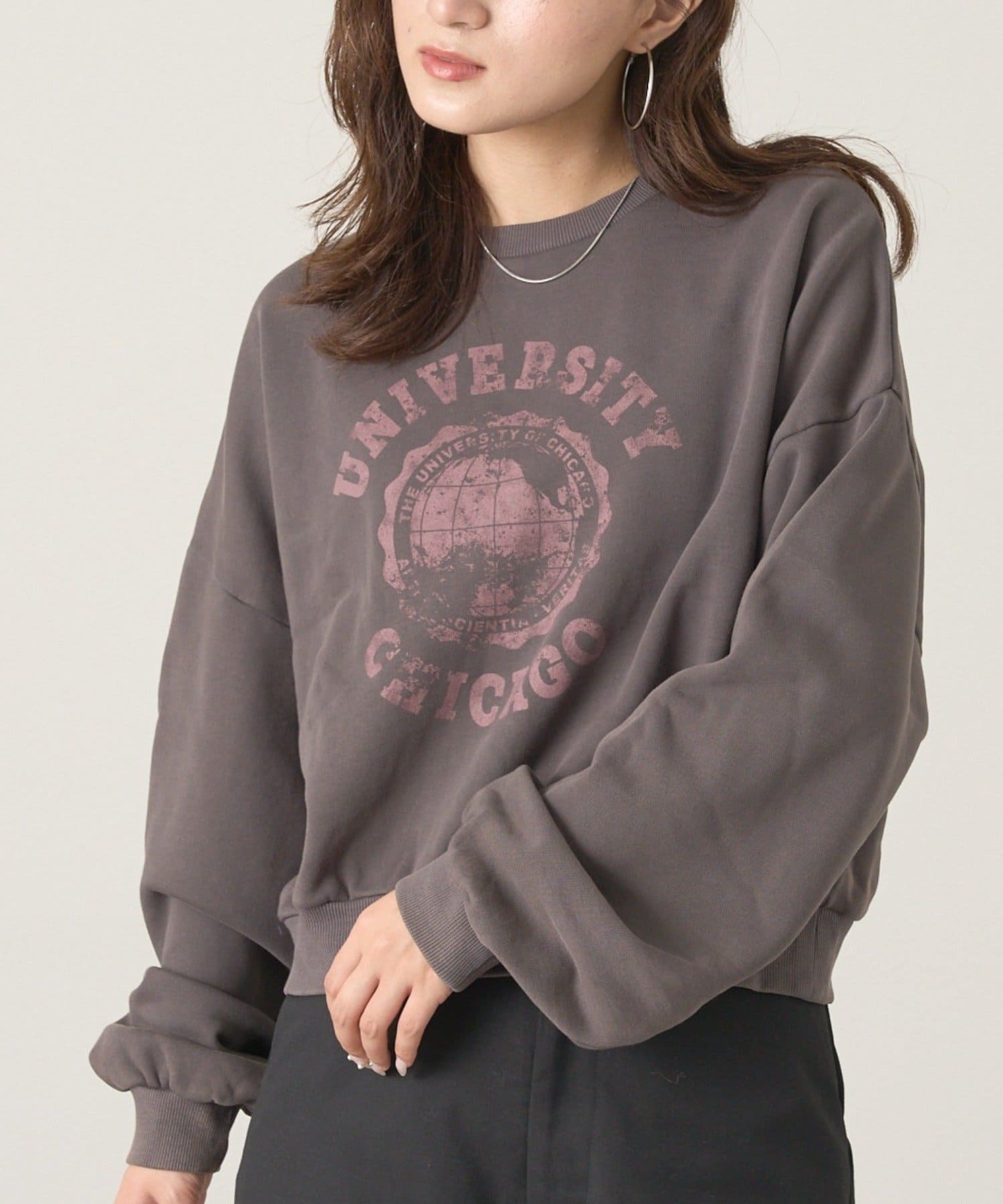 mline(エムライン) [mline]ダメージカレッジスウェット