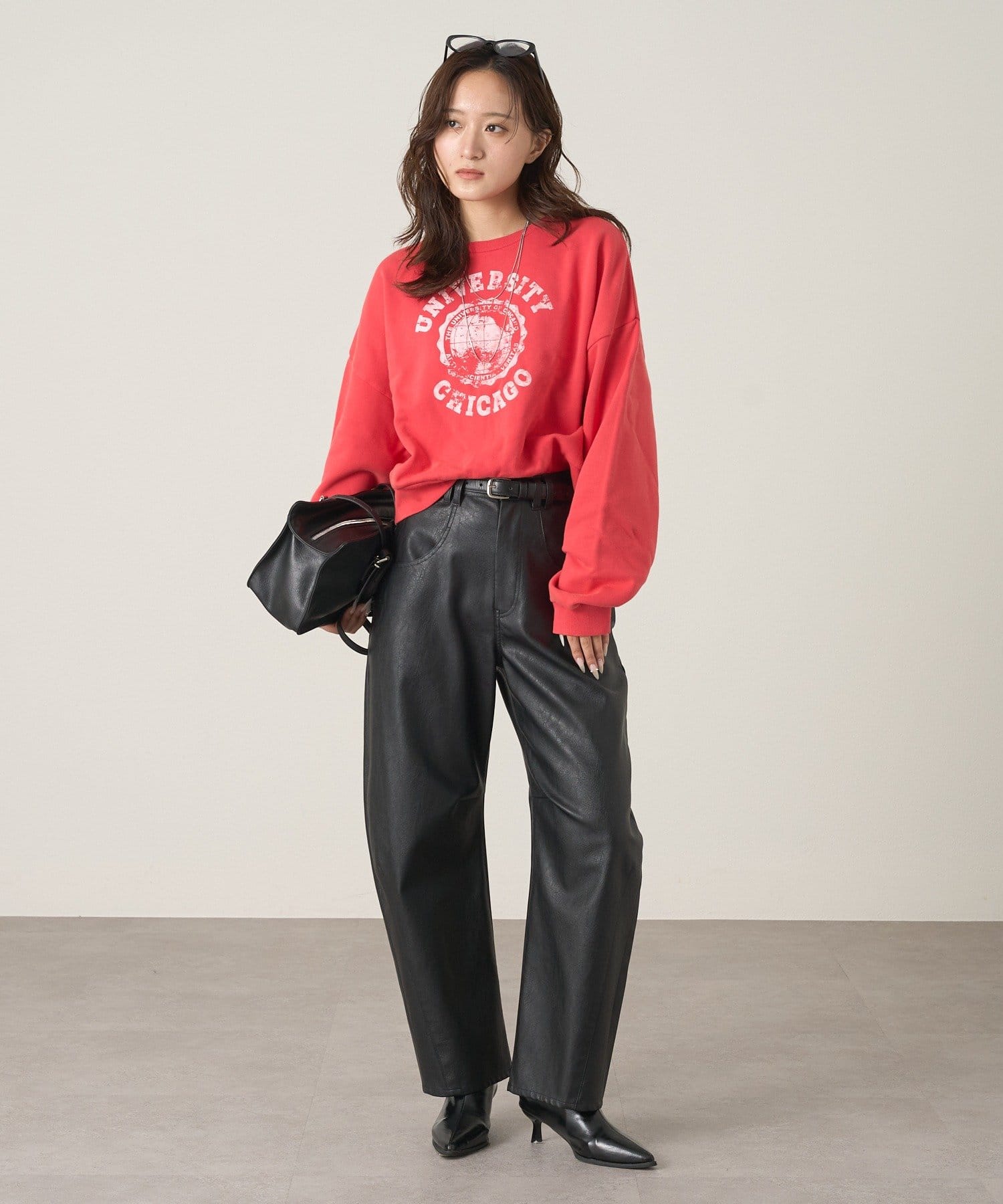 mline(エムライン) [mline]ダメージカレッジスウェット