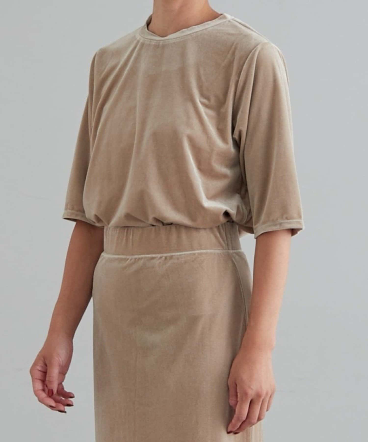 OUTLET(アウトレット) 【earthy_】ベロアTee