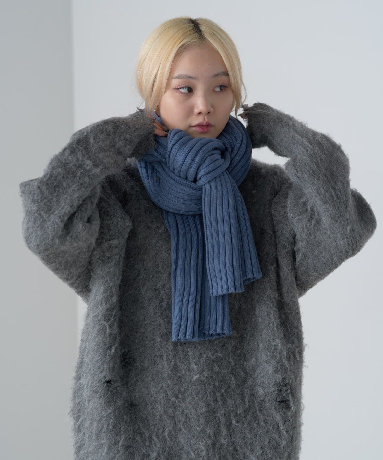 OUTLET(アウトレット) 【Kastane】リブニットマフラー