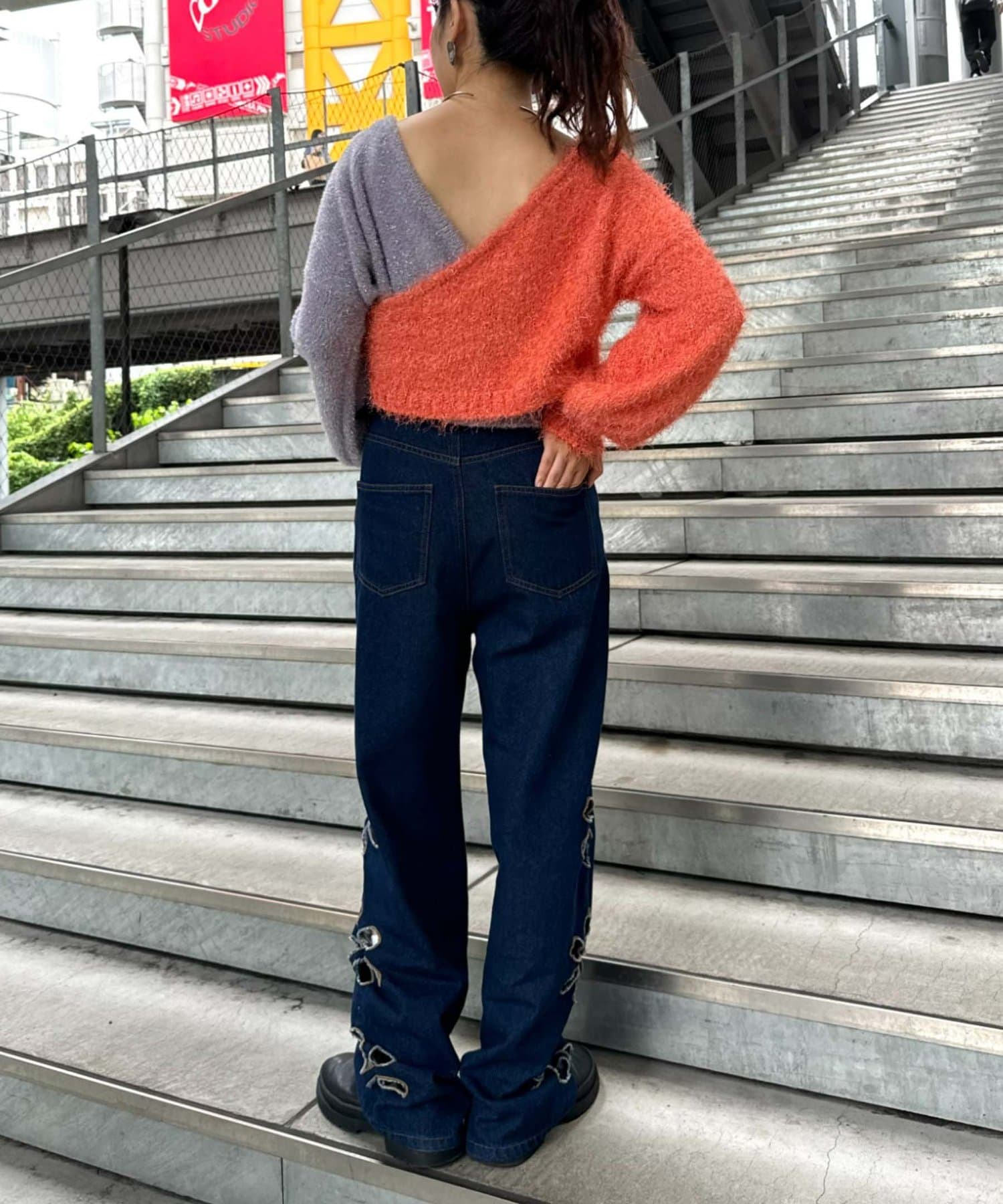 OUTLET(アウトレット) 【CIAOPANIC TYPY】ワンショルラメニットコンビセット