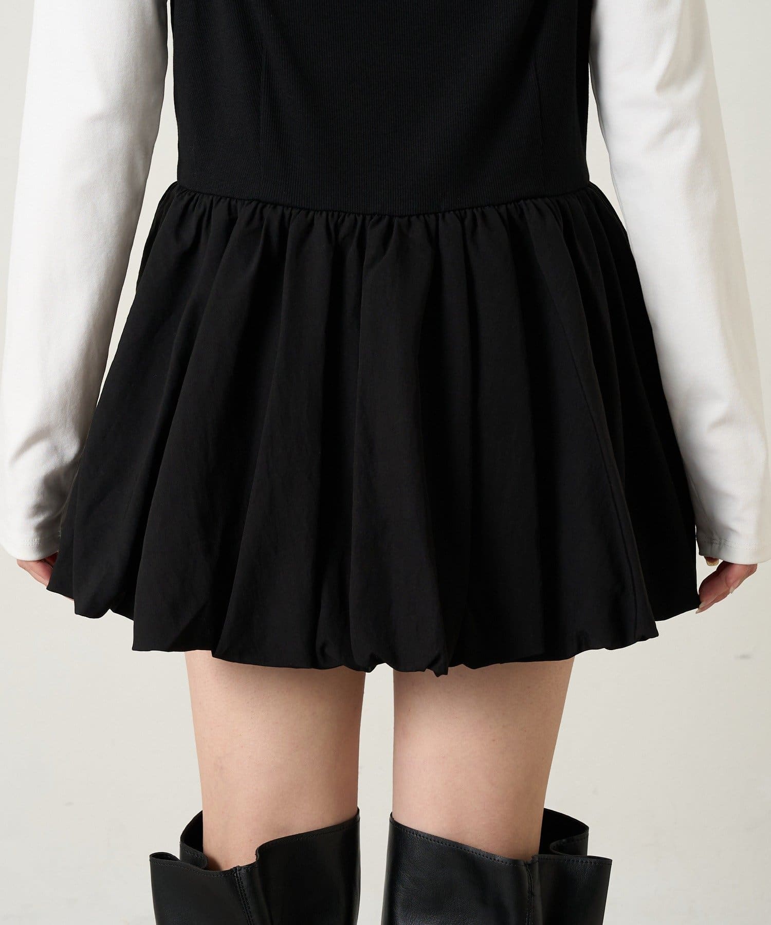 mline(エムライン) [mline]【前後2WAY】バルーンZIP キャミワンピ