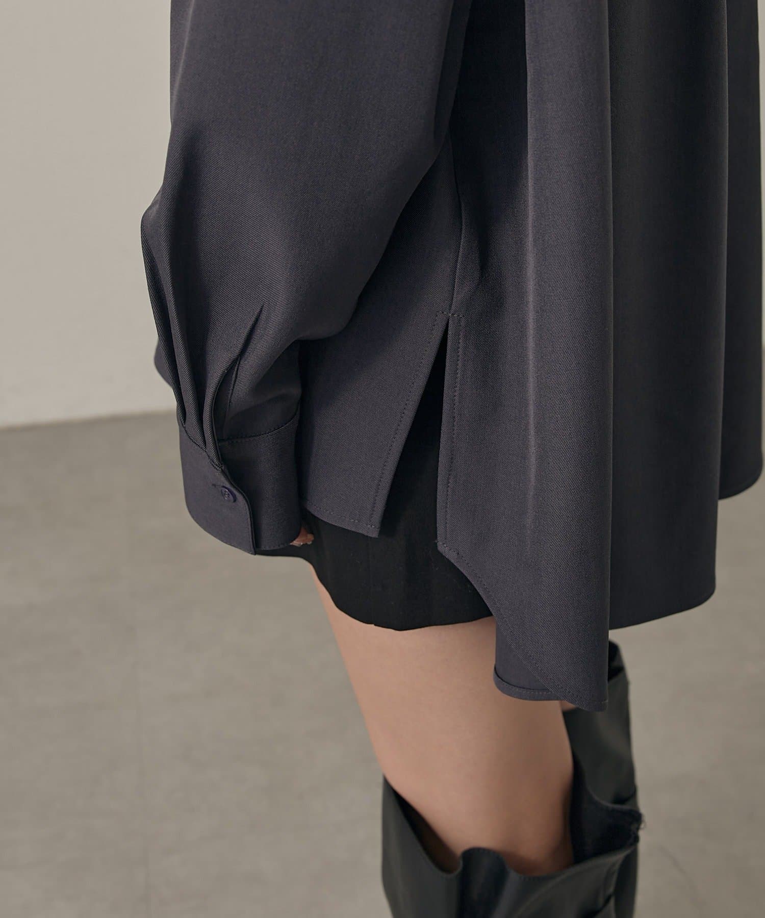 mline(エムライン) [mline]レースアップ オーバーシャツ