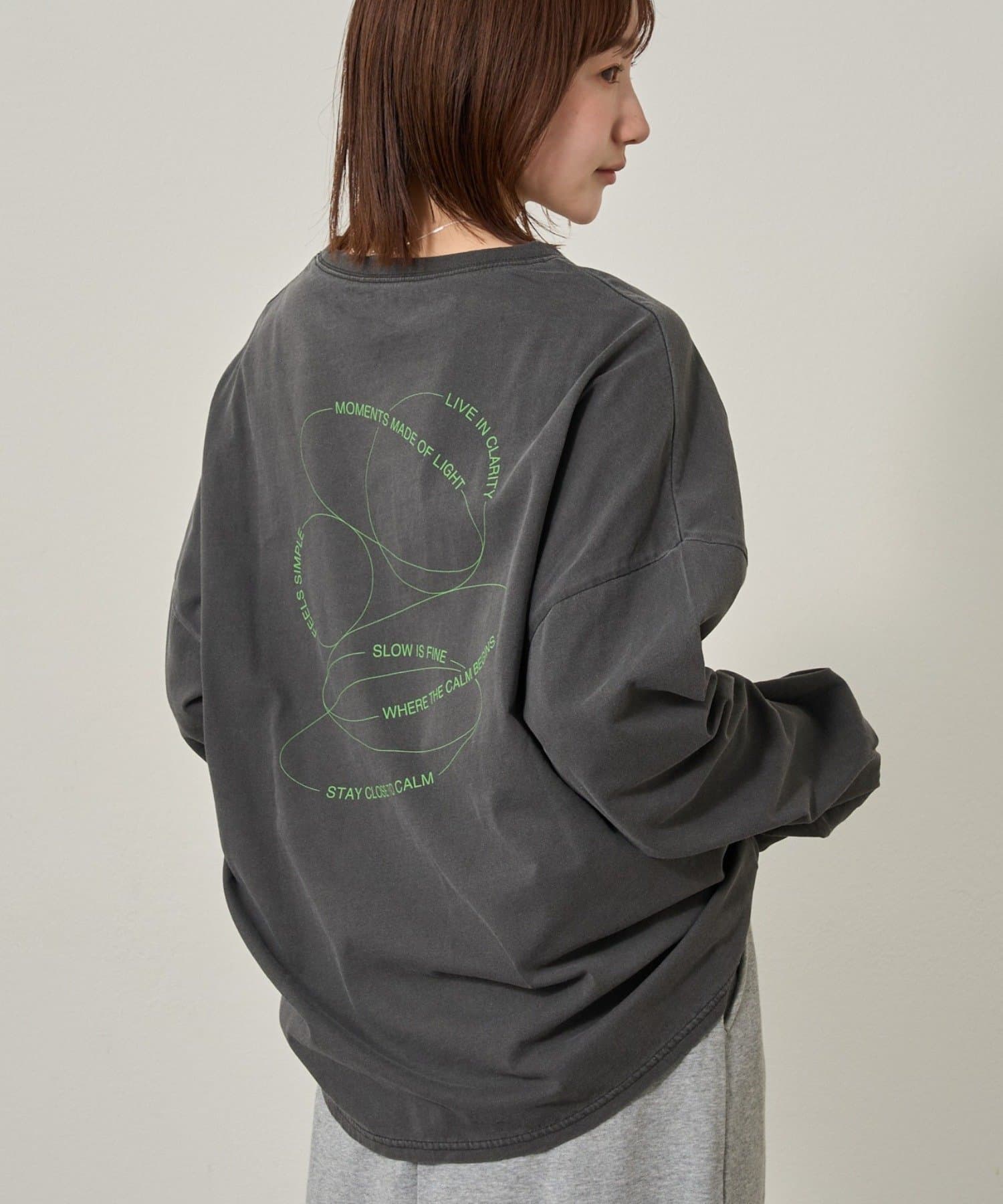 mline(エムライン) [mline]モチーフプリント ロンＴ