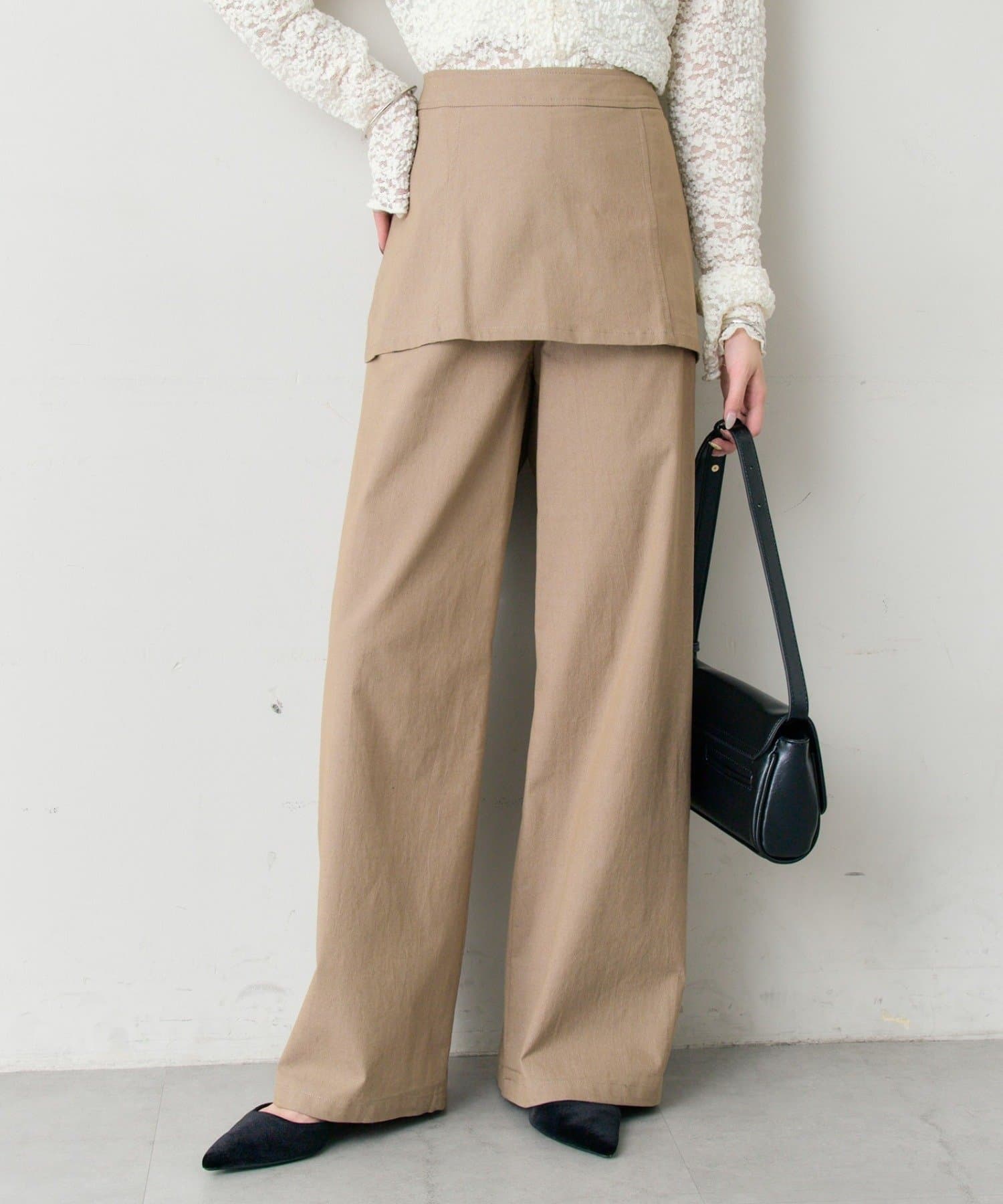 mystic(ミスティック) レイヤードロングパンツ