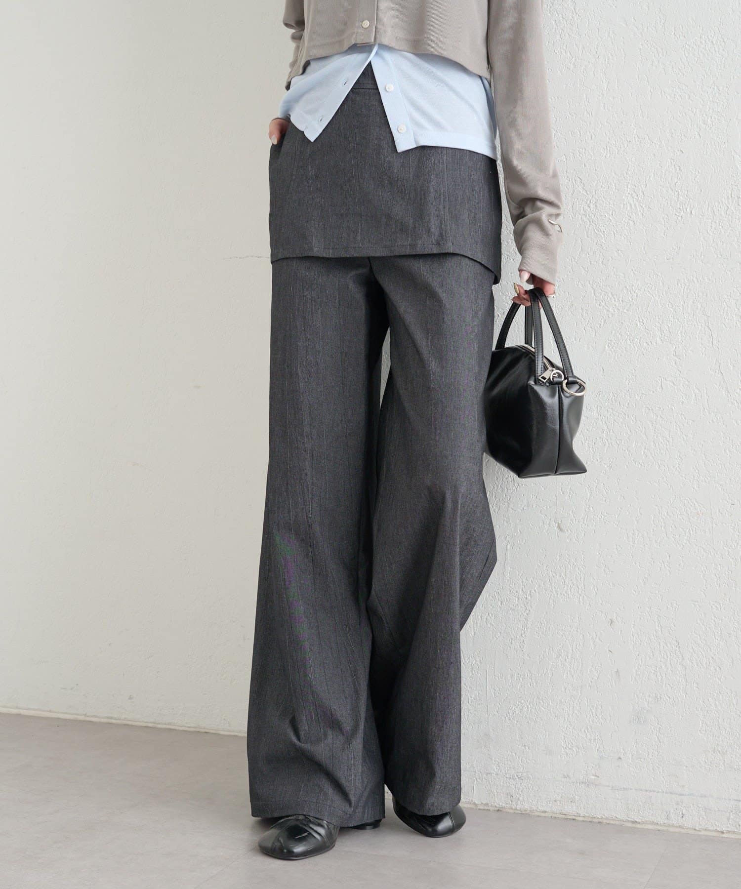 mystic(ミスティック) レイヤードロングパンツ