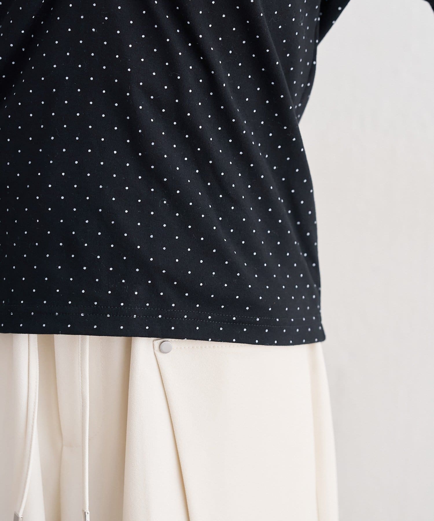 mystic(ミスティック) ドットプリントロングTシャツ