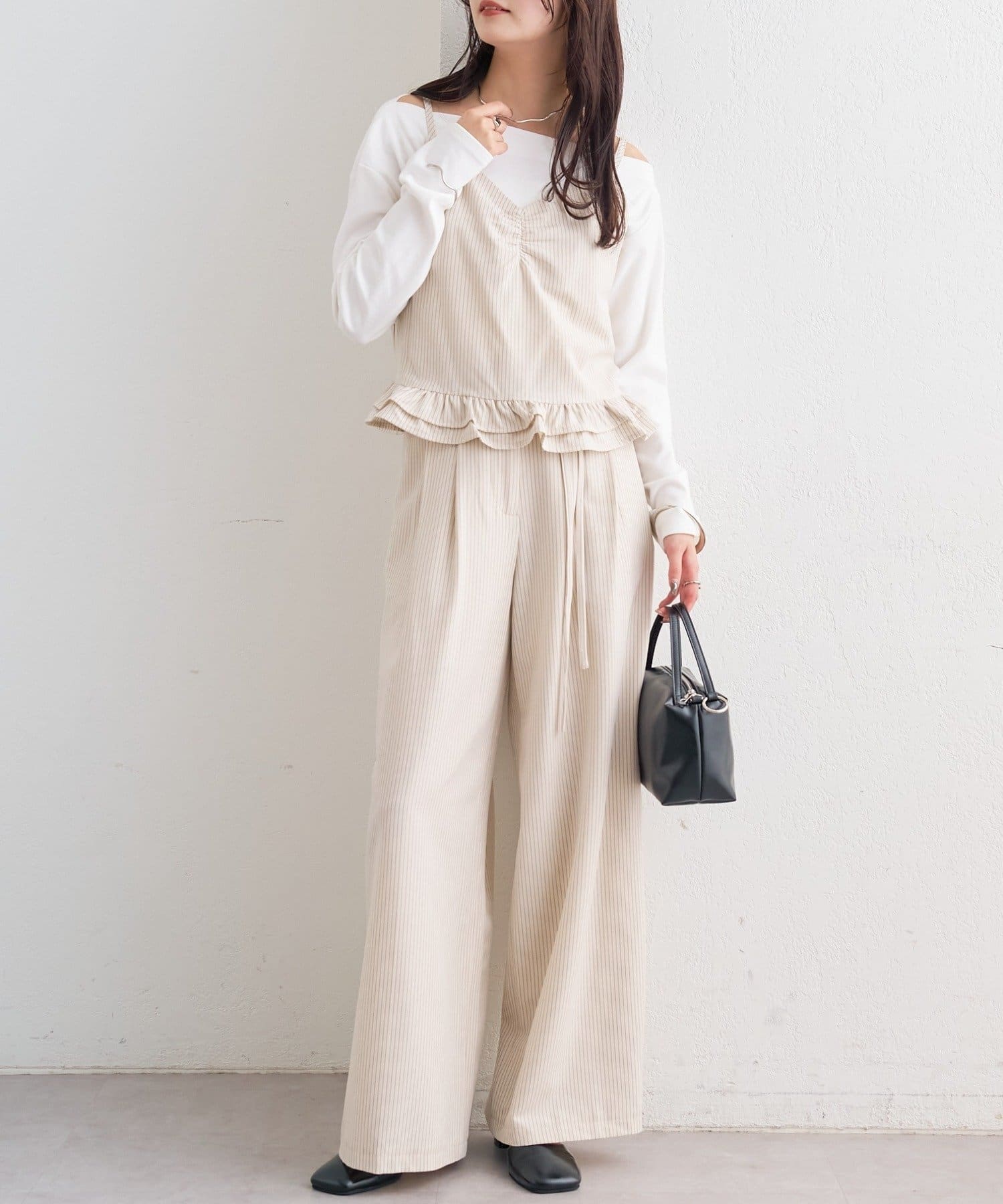 mystic(ミスティック) ペプラムキャミビスチェSETUP