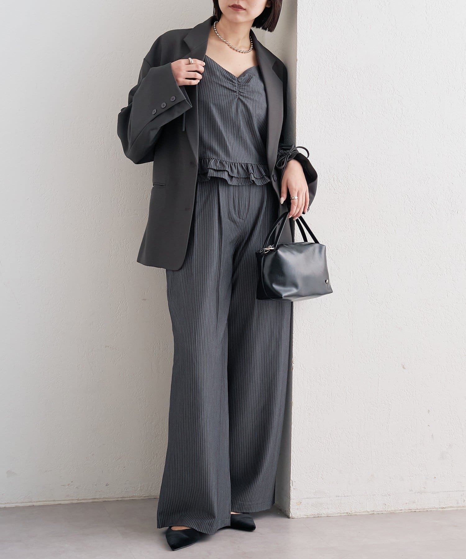 mystic(ミスティック) ペプラムキャミビスチェSETUP