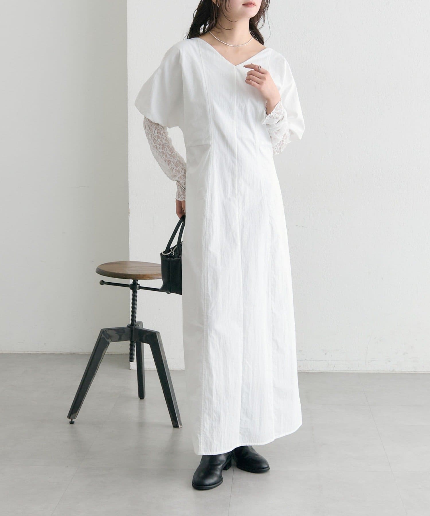 mystic(ミスティック) パフレーススリーブワンピース