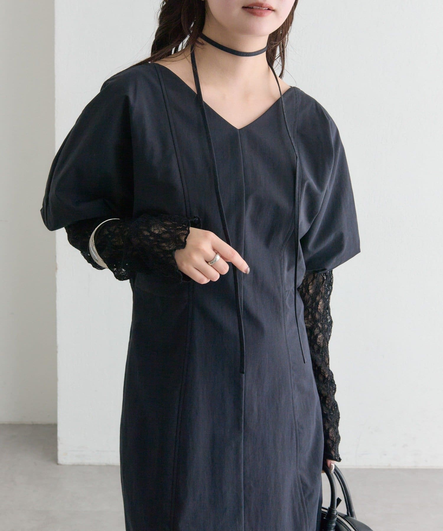 mystic(ミスティック) パフレーススリーブワンピース