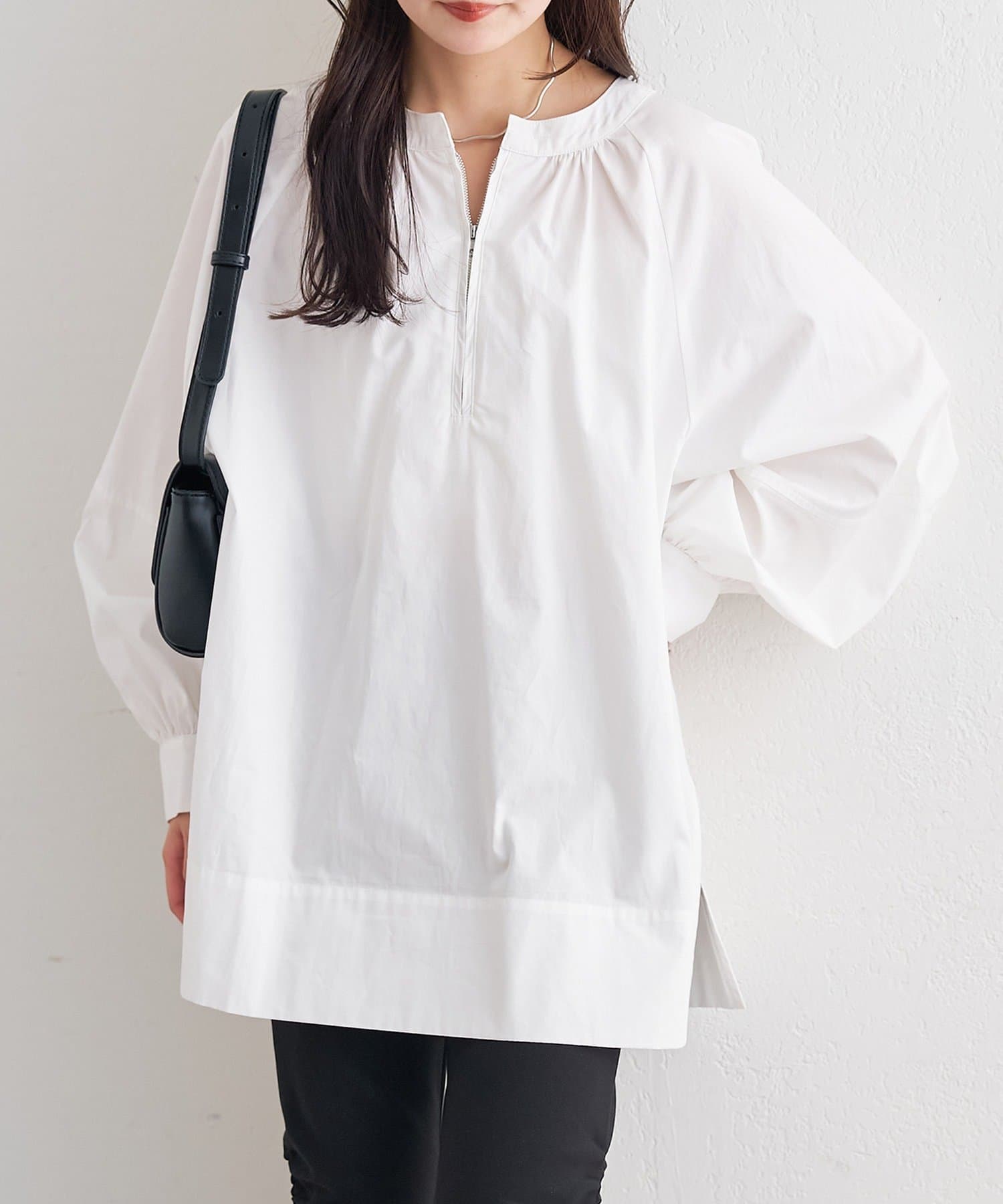 mystic(ミスティック) ハーフZIPチュニック