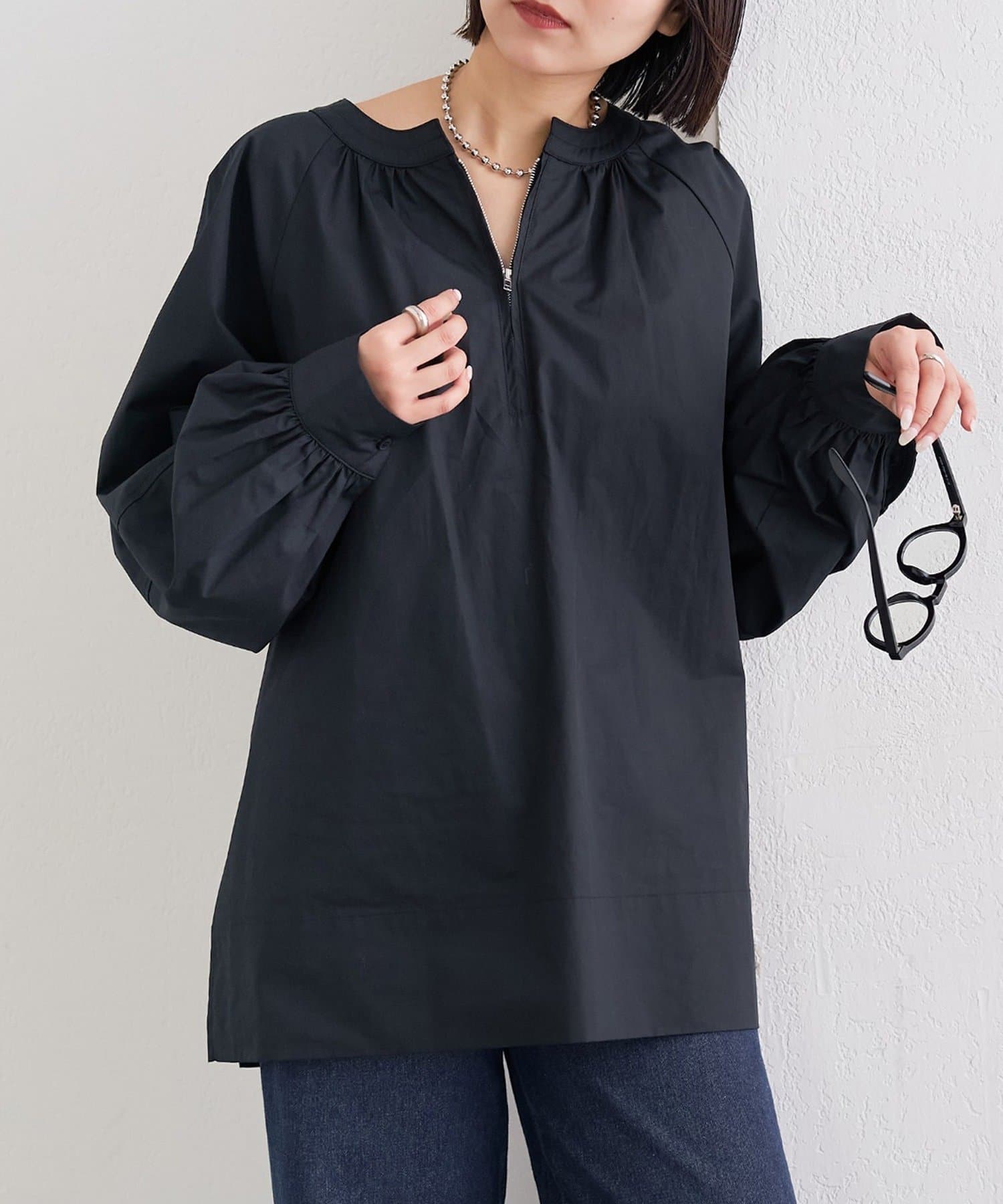 mystic(ミスティック) ハーフZIPチュニック