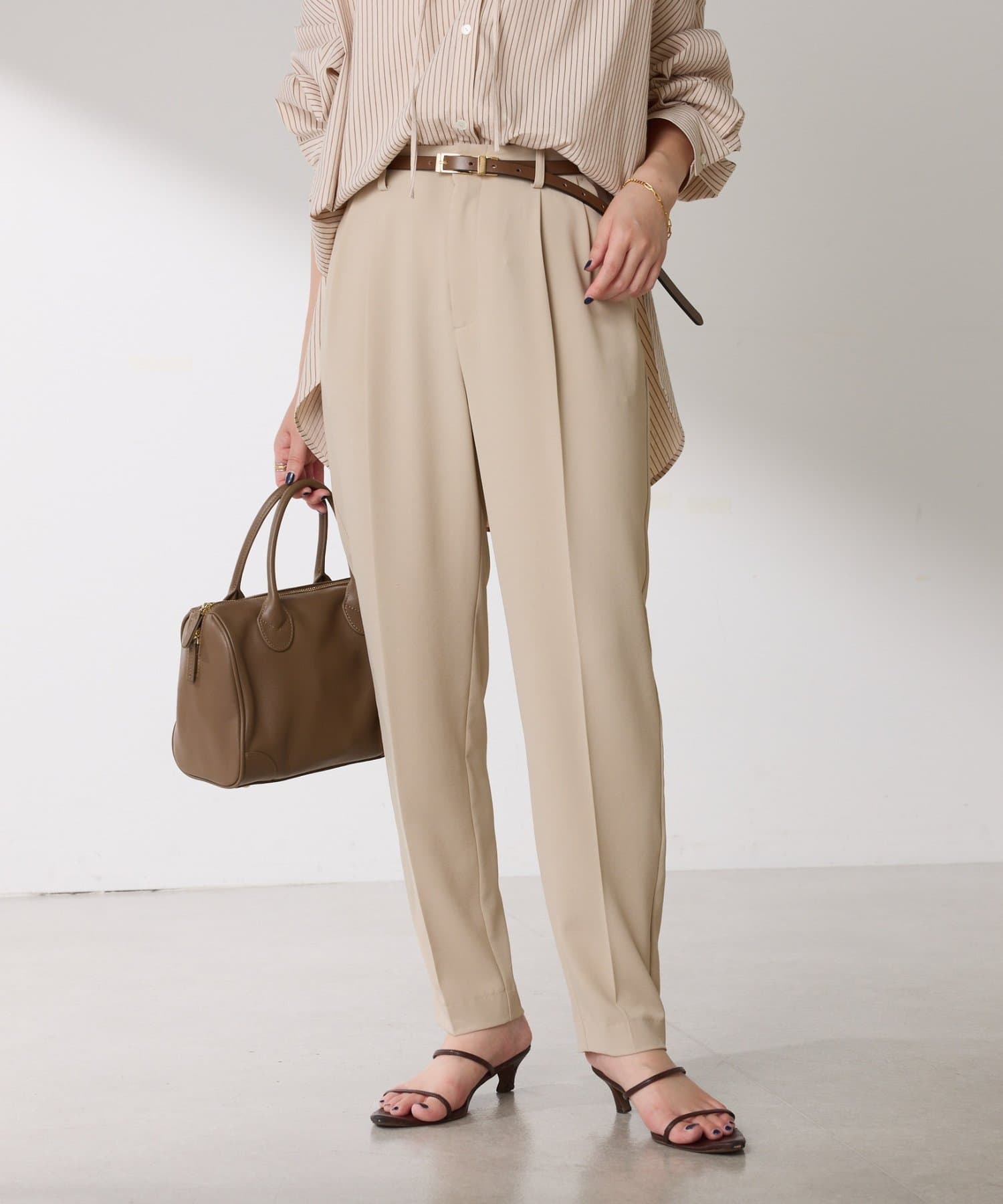 COLLAGE GALLARDAGALANTE(コラージュ ガリャルダガランテ) 【高機能/マイナス3kg】ジャージスリムテーパードパンツ/セレモニー