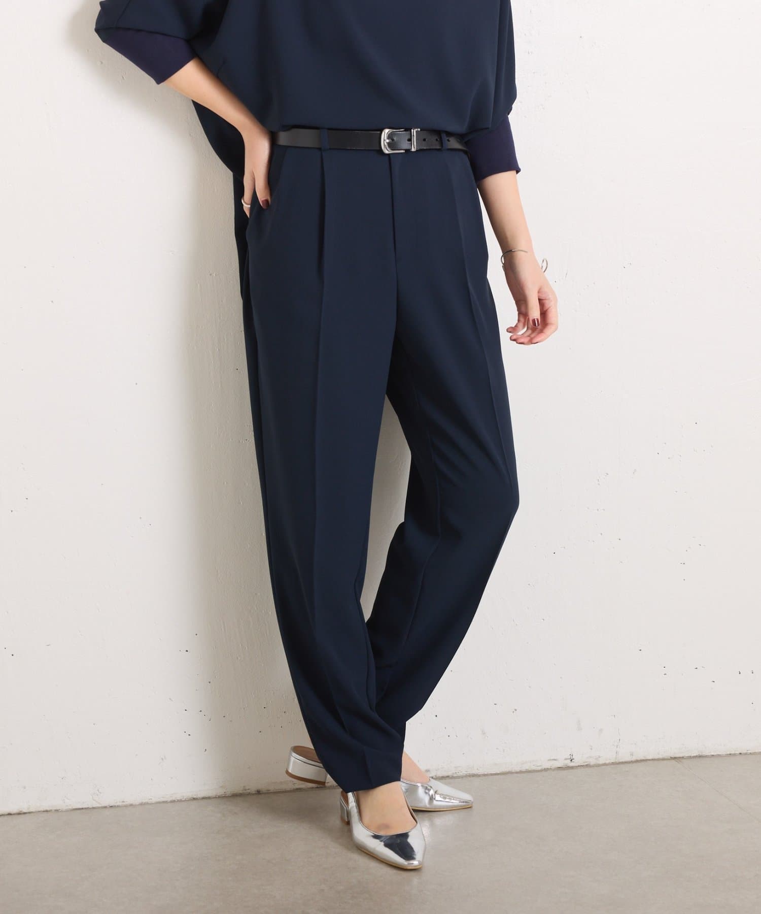 COLLAGE GALLARDAGALANTE(コラージュ ガリャルダガランテ) 【高機能/マイナス3kg】ジャージスリムテーパードパンツ/セレモニー