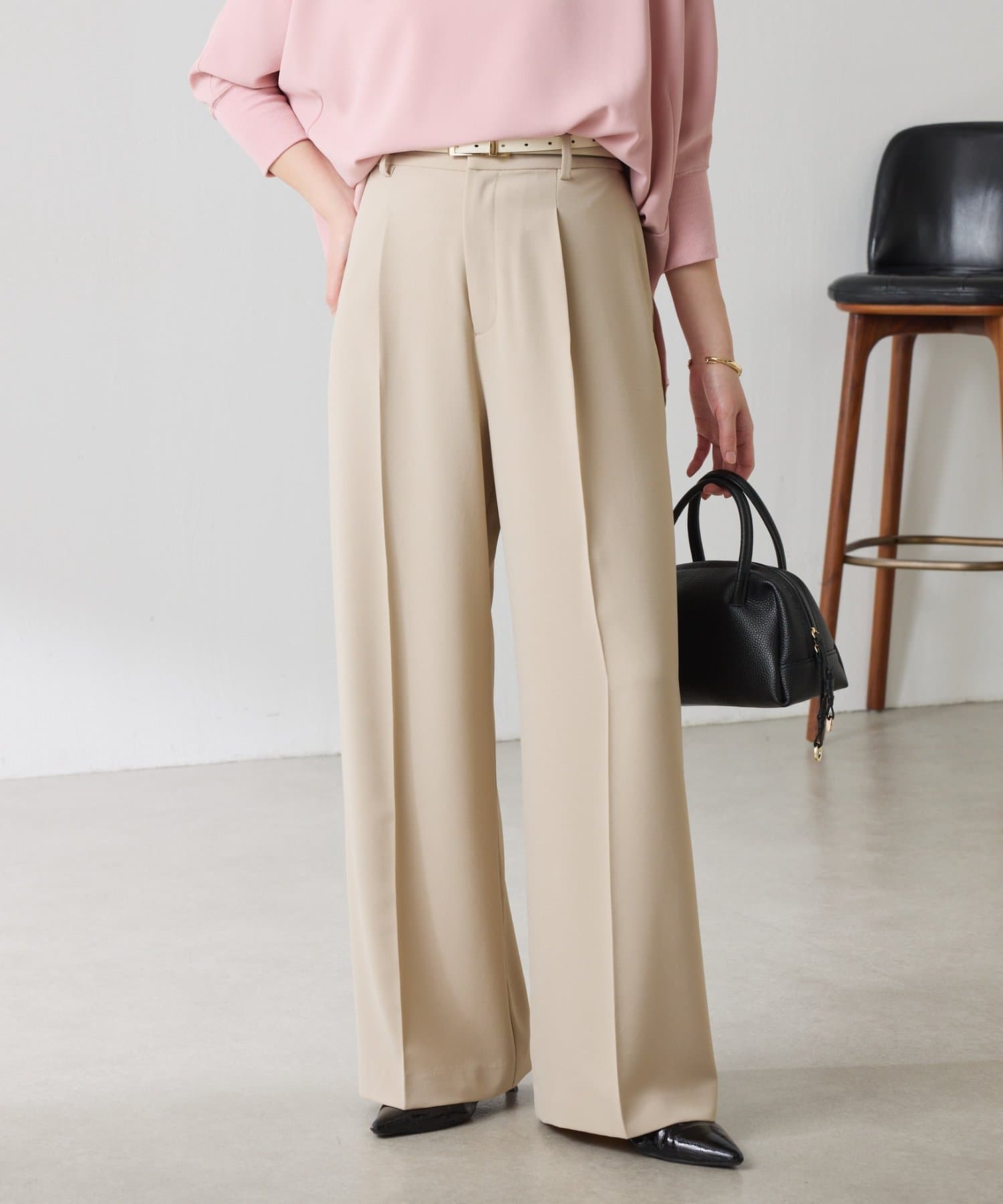 COLLAGE GALLARDAGALANTE(コラージュ ガリャルダガランテ) 【高機能/とろみパンツ/マイナス3kg/5サイズ展開】ジャージワイドパンツ