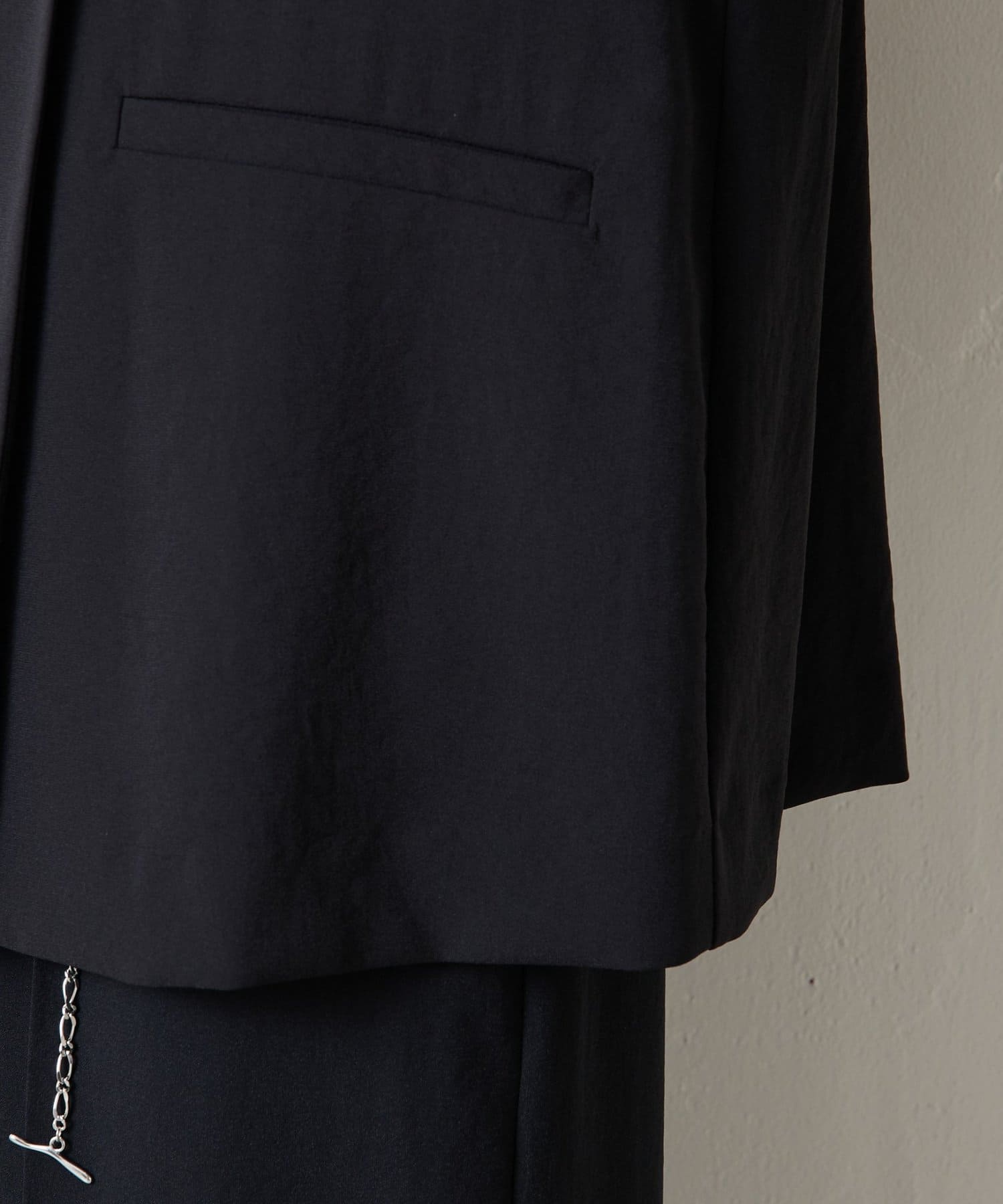 COLLAGE GALLARDAGALANTE(コラージュ ガリャルダガランテ) 【新色登場/リバイバル】ジャージノーカラーダブルジャケット/セレモ二ー