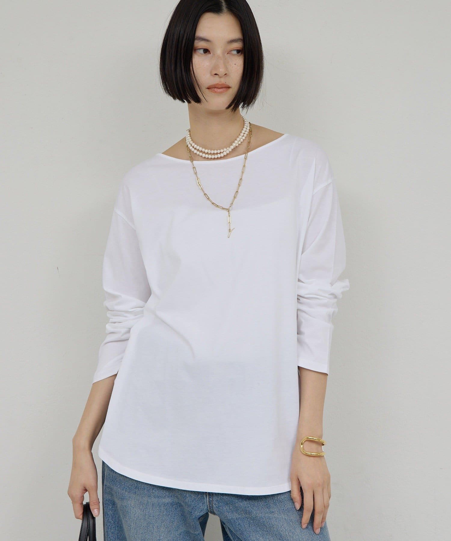 GALLARDAGALANTE(ガリャルダガランテ) 【手洗い可】ラウンドヘムT