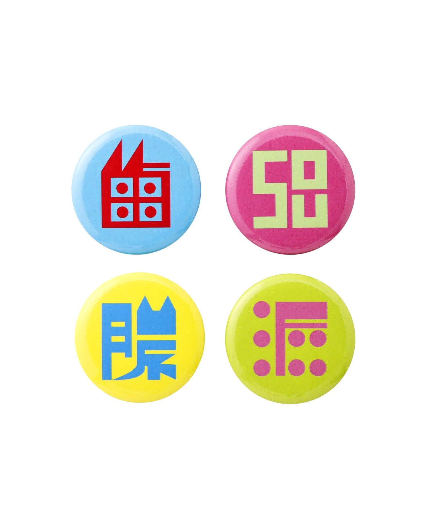 3COINS(スリーコインズ) 架空の国お土産缶バッジセット／くっきー！×3COINS