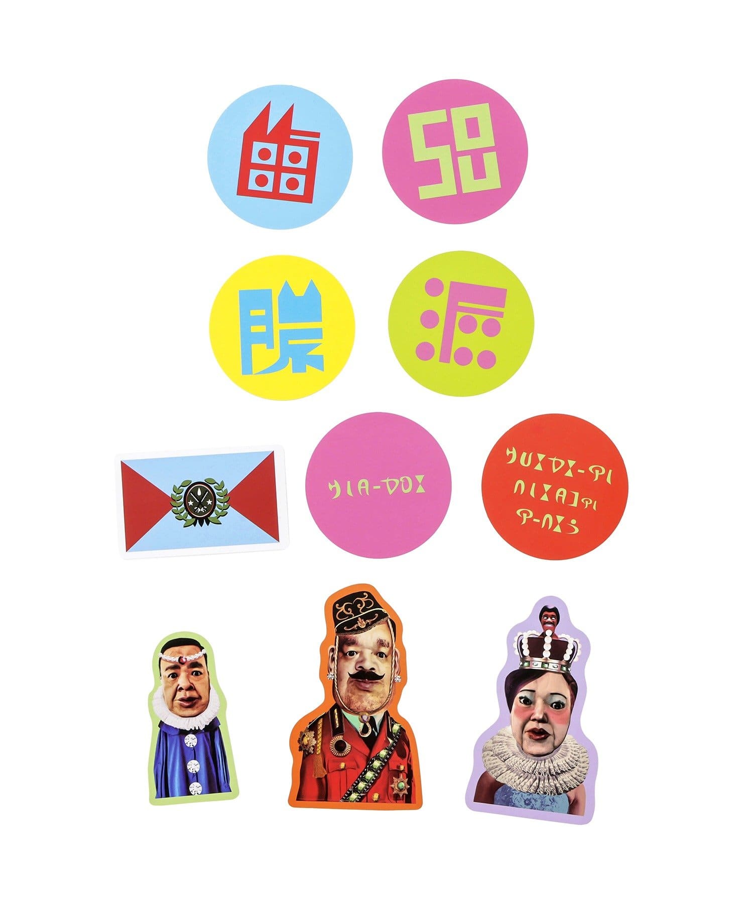 3COINS(スリーコインズ) 架空の国お土産ステッカーセット／くっきー！×3COINS