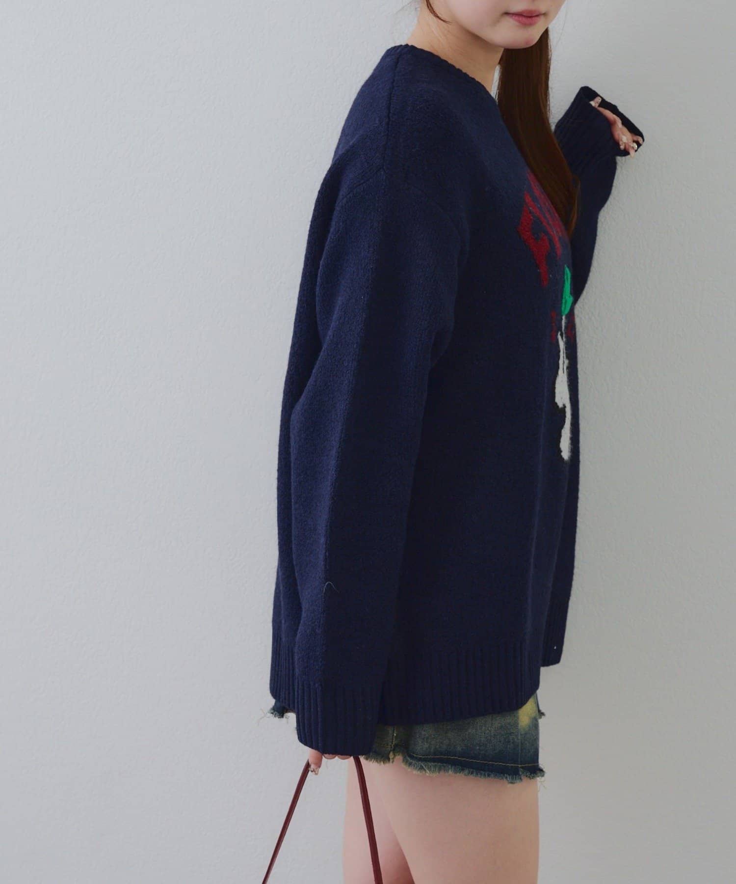 NICE CLAUP / OLIVE des OLIVE OUTLET(ナイスクラップ  / オリーブ デ オリーブ アウトレット) 【RMAF】ニット帽オバケプルオーバー