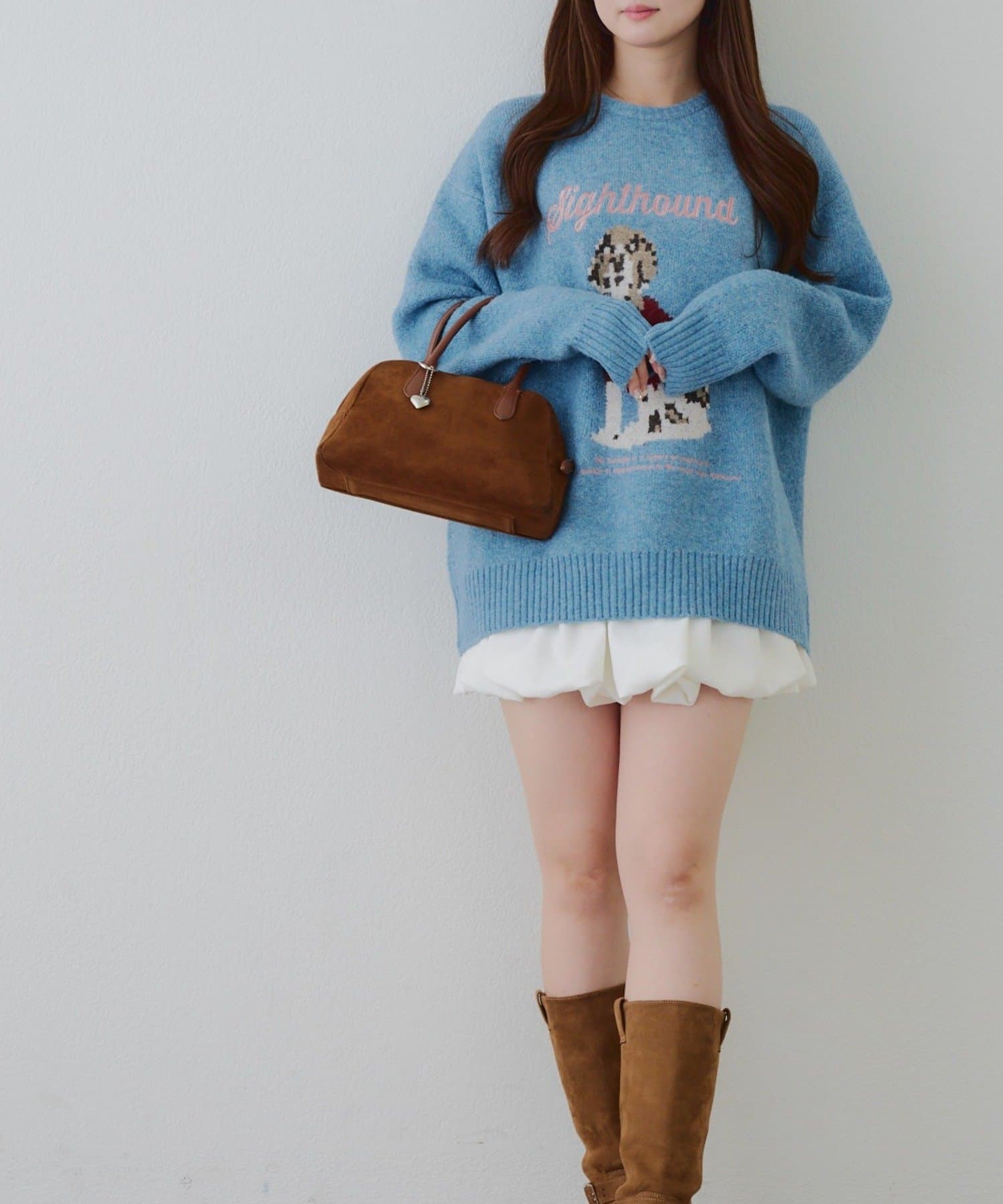 NICE CLAUP / OLIVE des OLIVE OUTLET(ナイスクラップ  / オリーブ デ オリーブ アウトレット) 【RMAF】Dogニットプルオーバー