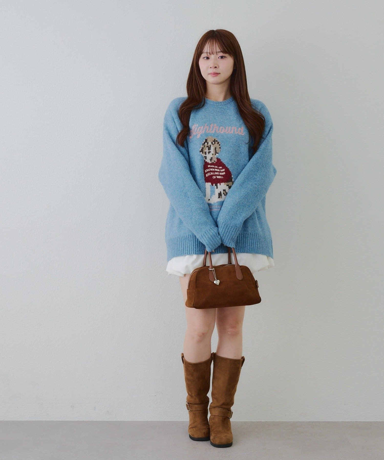 NICE CLAUP / OLIVE des OLIVE OUTLET(ナイスクラップ  / オリーブ デ オリーブ アウトレット) 【RMAF】Dogニットプルオーバー