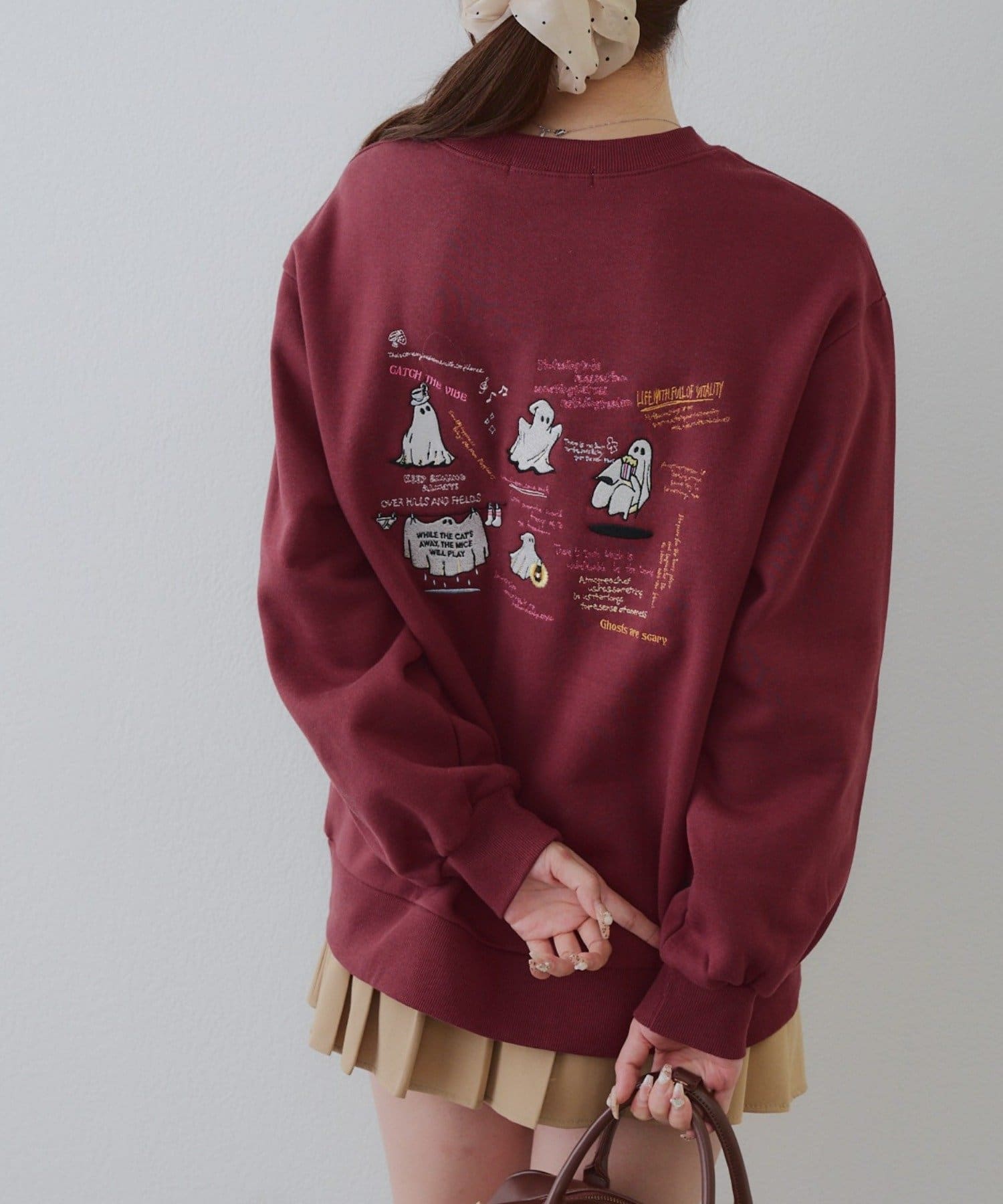 NICE CLAUP / OLIVE des OLIVE OUTLET(ナイスクラップ  / オリーブ デ オリーブ アウトレット) 【RMAF】オバケスウェットプルオーバー