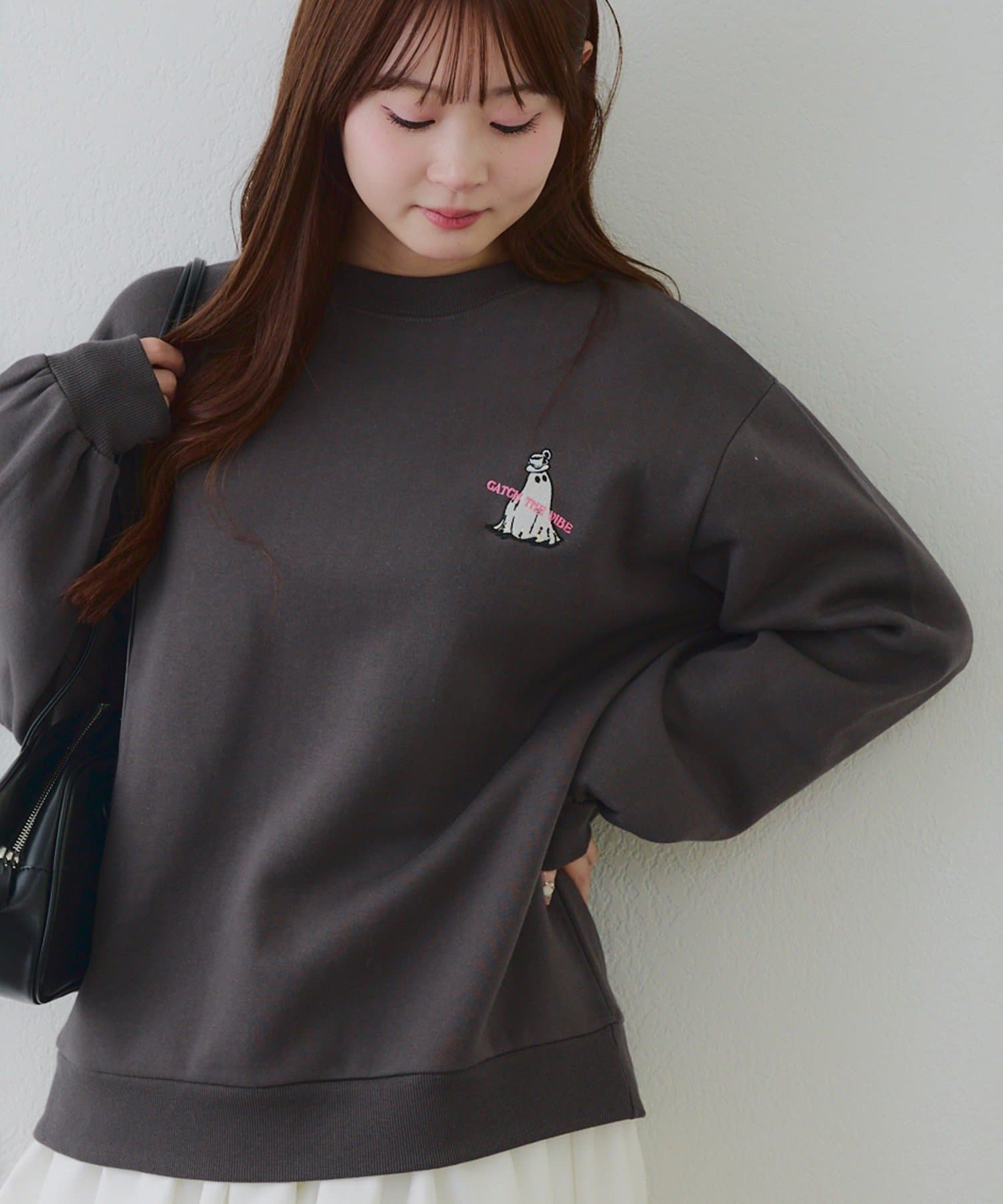 NICE CLAUP / OLIVE des OLIVE OUTLET(ナイスクラップ  / オリーブ デ オリーブ アウトレット) 【RMAF】オバケスウェットプルオーバー