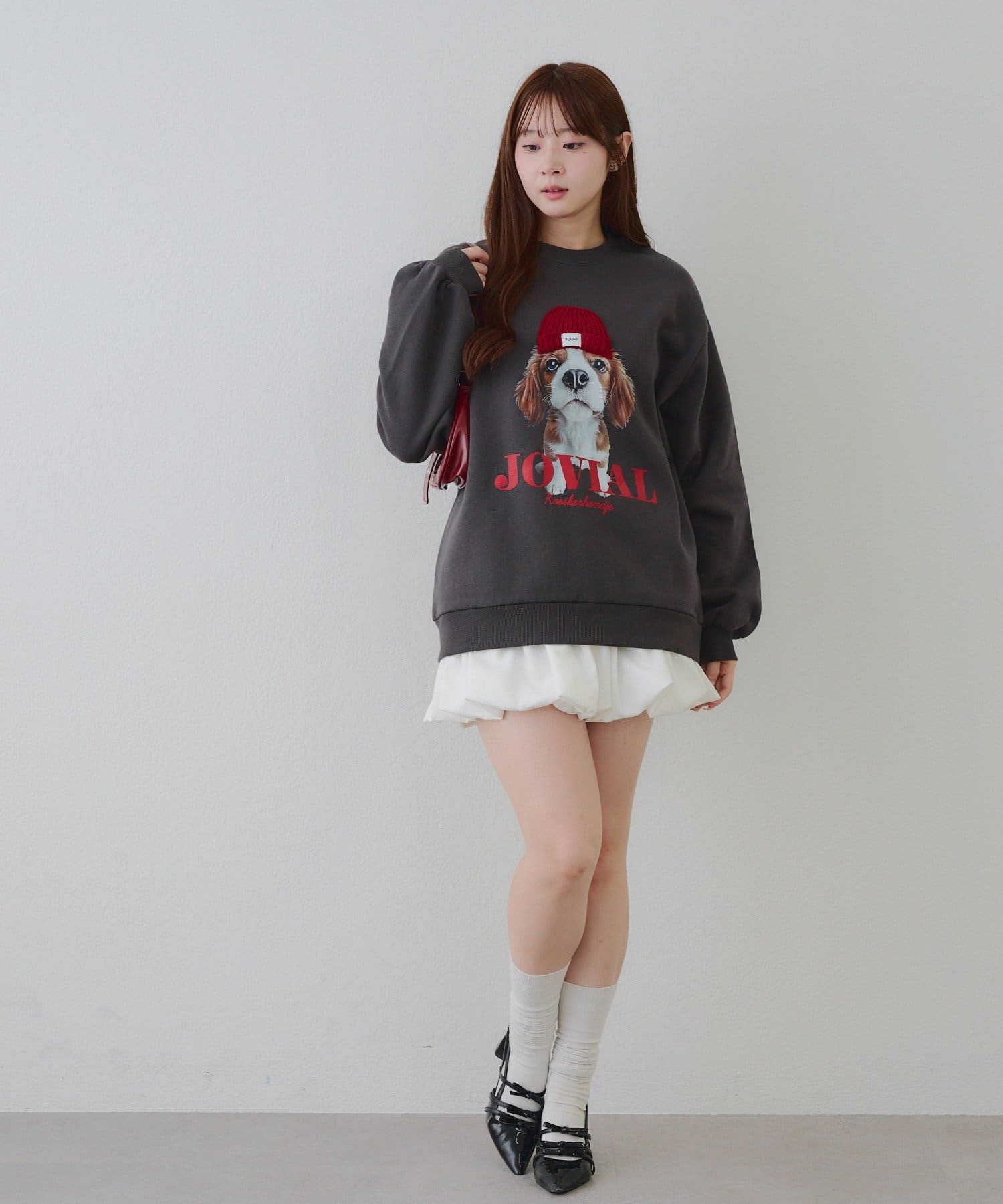 NICE CLAUP / OLIVE des OLIVE OUTLET(ナイスクラップ  / オリーブ デ オリーブ アウトレット) 【RMAF】ニット帽イヌプルオーバー